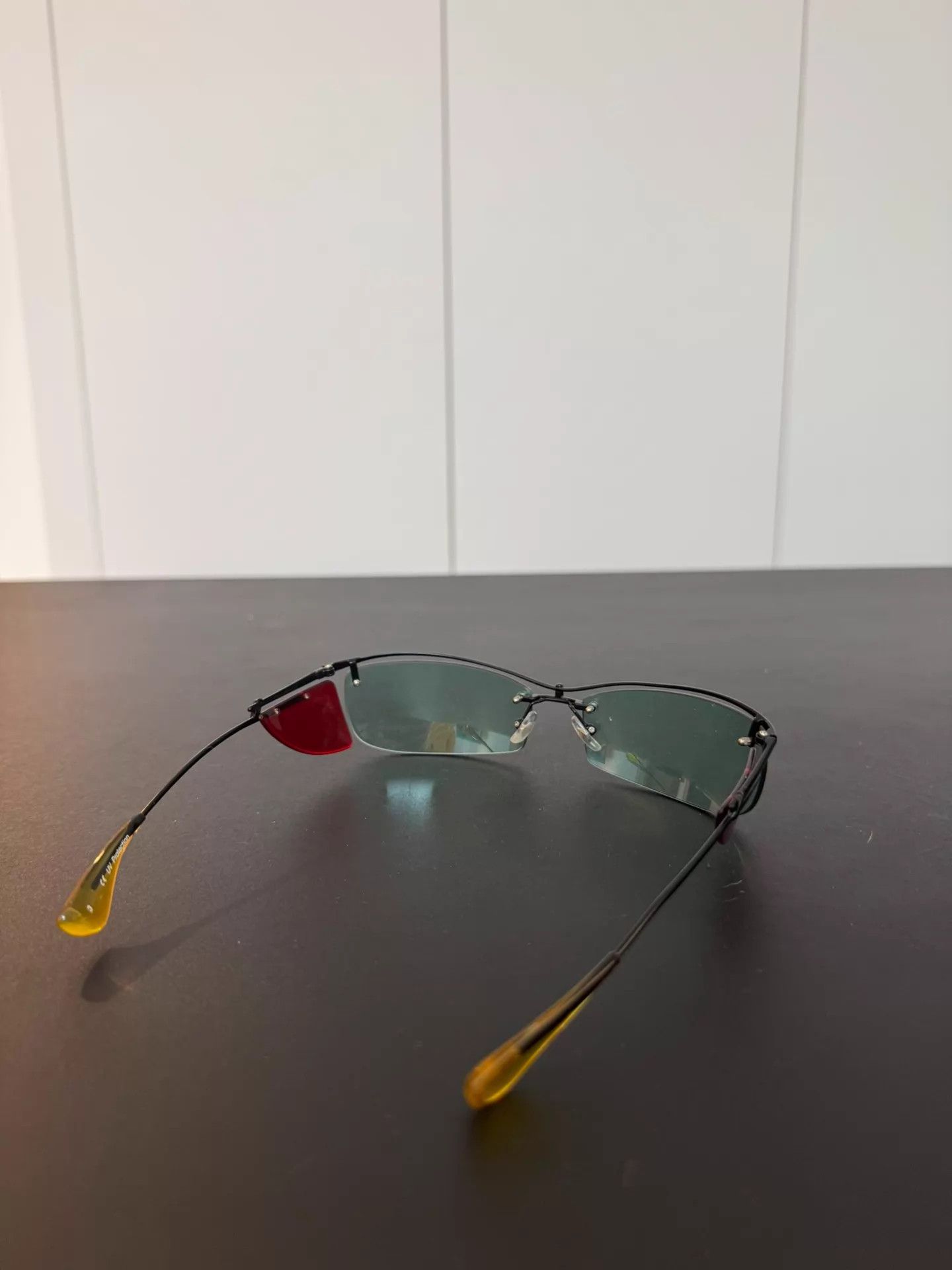 Jean Paul Gaultier Jean Paul Gaultier y2k red & yellow unisex sunglasses Size ONE SIZE - 2 Thumbnail