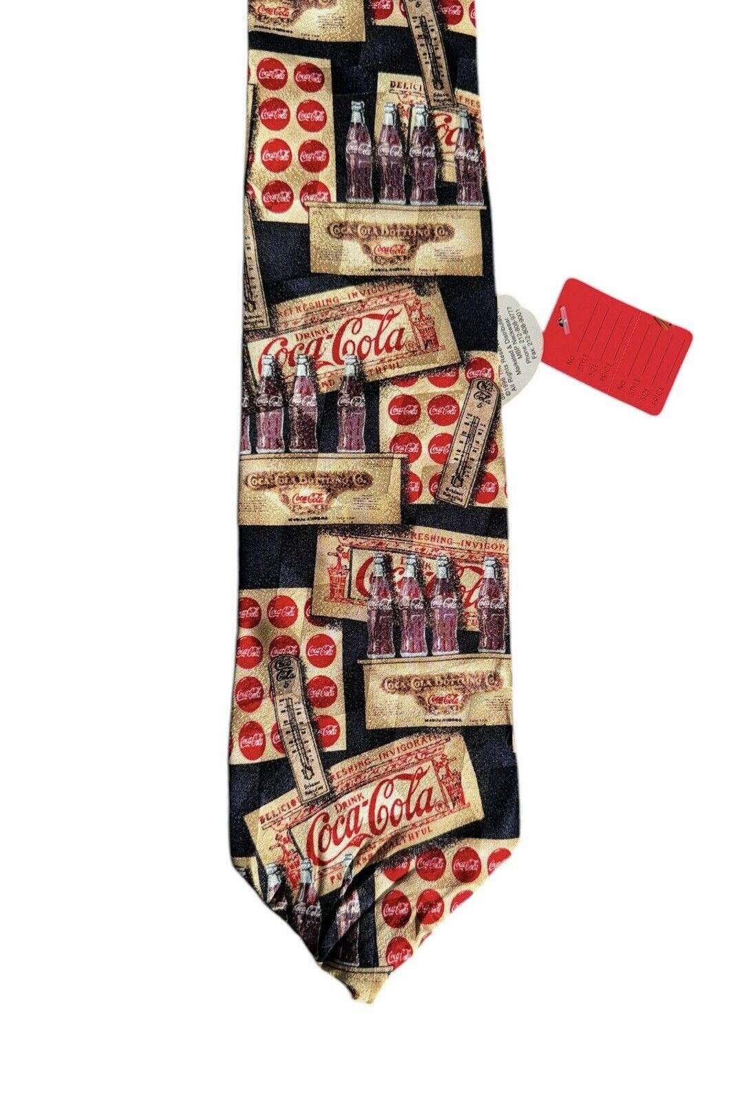 Coca Cola Vintage Coca Cola Coke Themed Neck Tie Americana 100% Silk Size ONE SIZE - 3 Thumbnail
