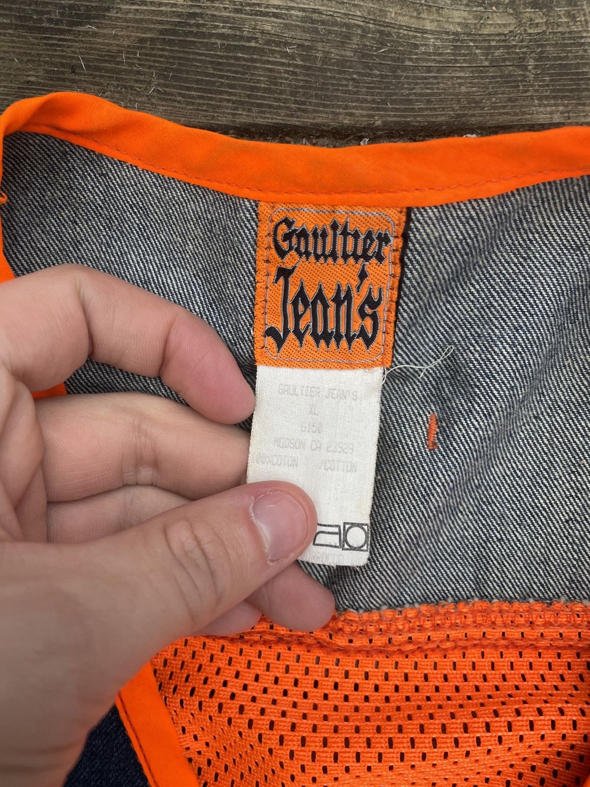 Jean Paul Gaultier Vintage Jean Paul Gaultier Jeans Jacket Vest Mesh Medium Size M / US 6-8 / IT 42-44 - 3 Thumbnail