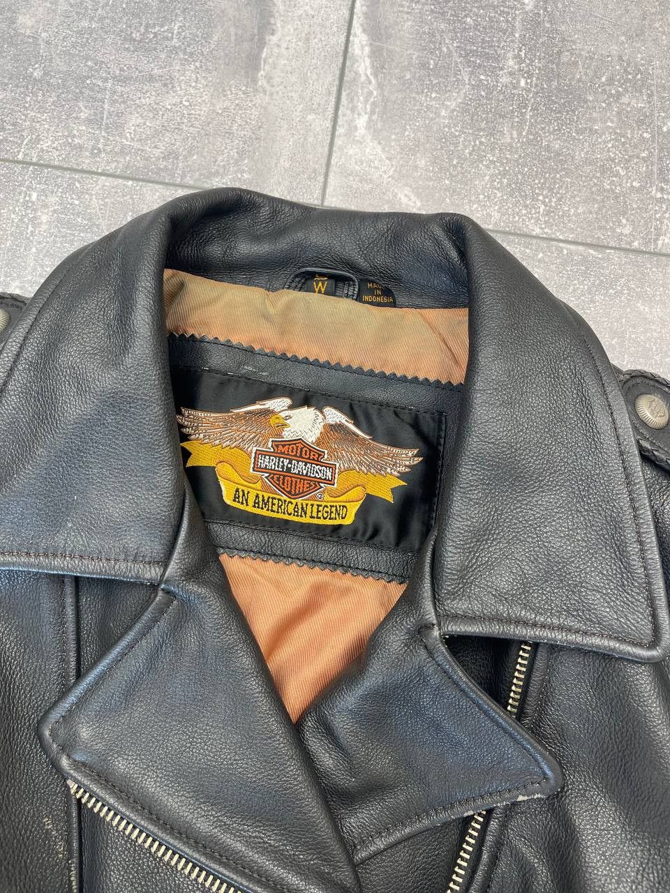 Harley Davidson Harley Davidson Vintage Leather Jacket Size S / US 4 / IT 40 - 6 Thumbnail