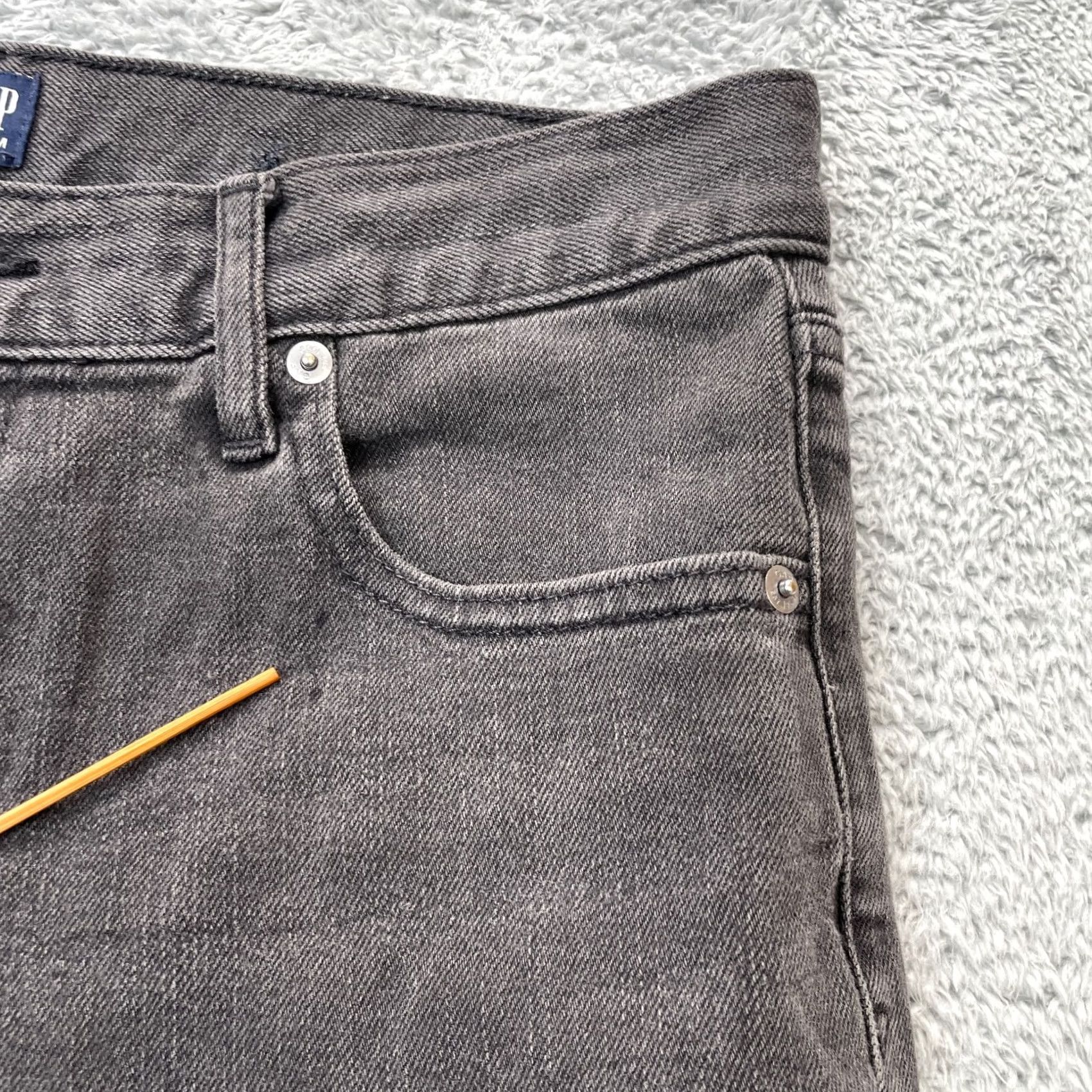 Gap Gap Jeans Womens 27 Gray Best Boyfriend Skinny Leg Denim Cotton Stretch Mid Rise Jeans Size 24" / US 00 / IT 34 - 7 Thumbnail