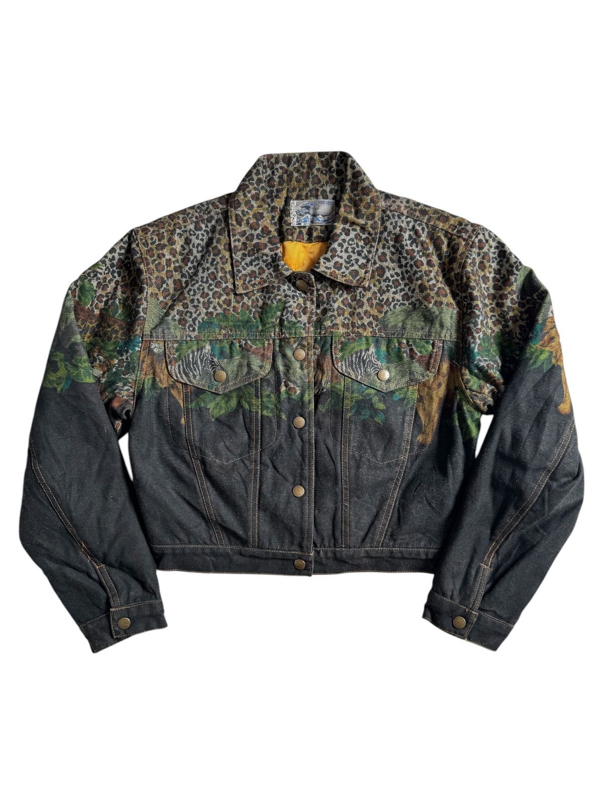 Kenzo VERY RARE VINTAGE JACKET DENIM JEANS TRUCKER KENZO ANIMAL Size US S / EU 44-46 / 1 - 2 Thumbnail