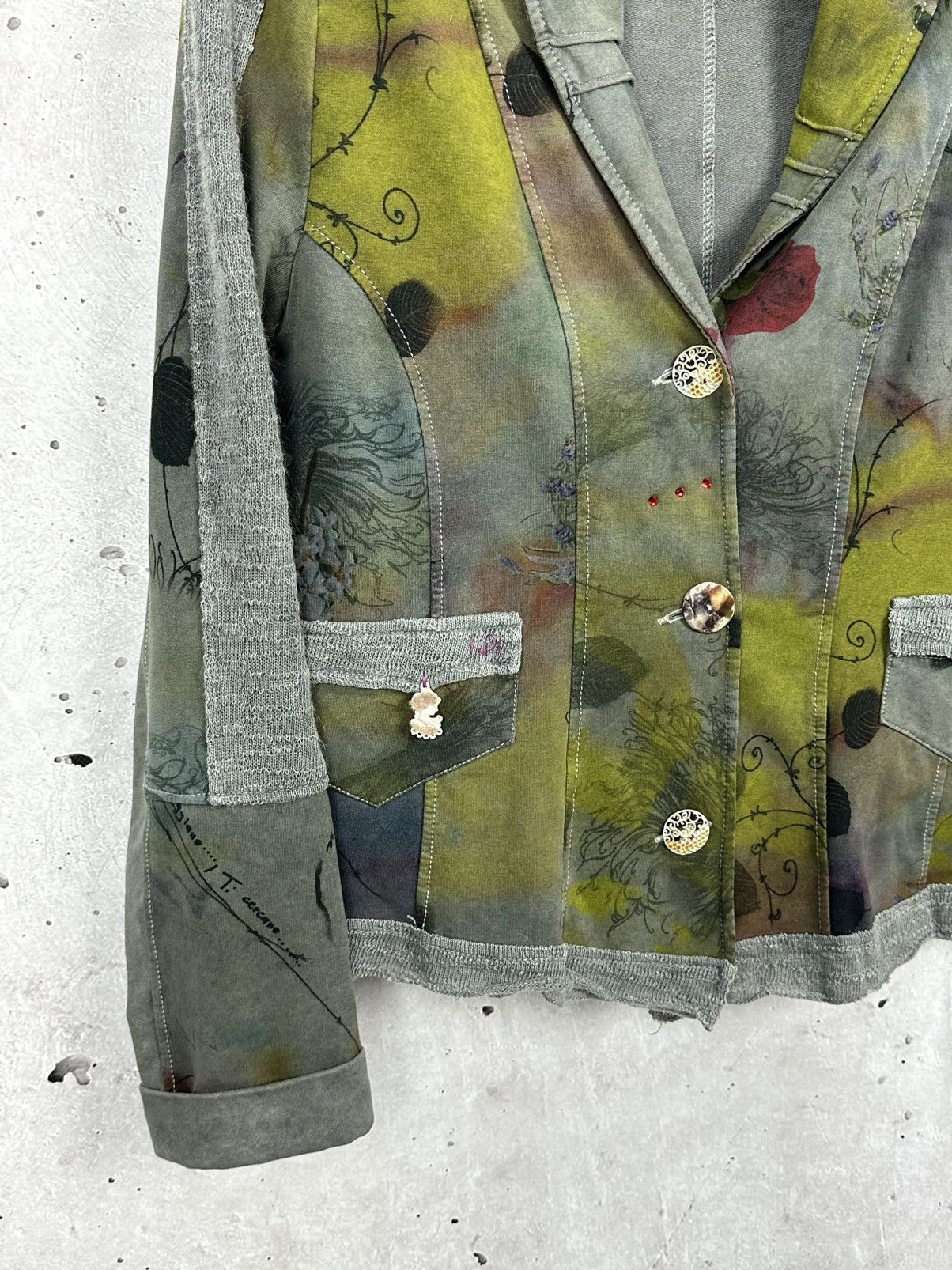 Elisa Cavaletti Elisa Cavaletti Sono Italiano Printed Long Sleeve Blazer Size M / US 6-8 / IT 42-44 - 5 Thumbnail