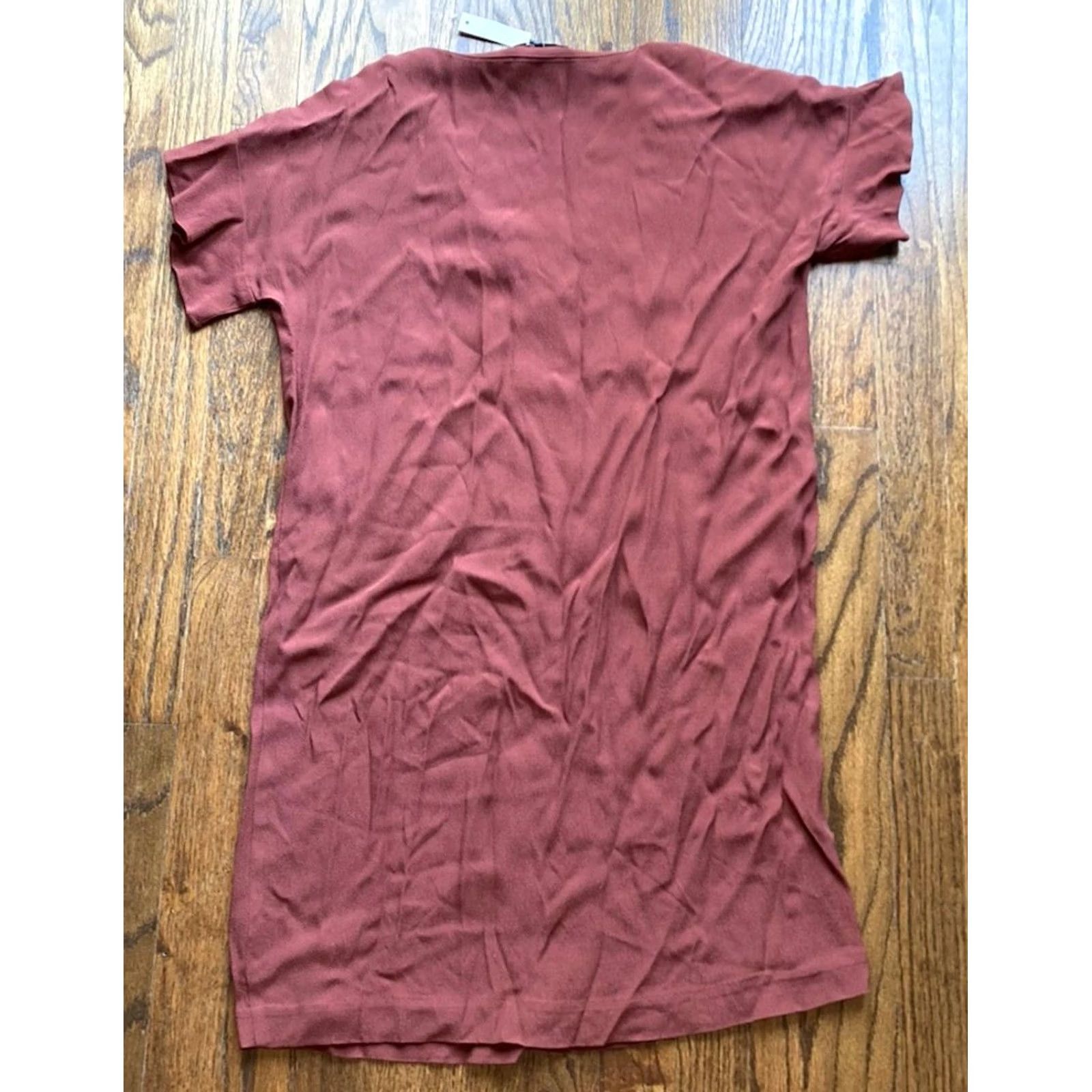 Madewell Madewell Dress Womens XS Red Ruffle Sleeve Easy Lightweight Viscose NWT AL276 Size XS / US 0-2 / IT 36-38 - 8 Thumbnail