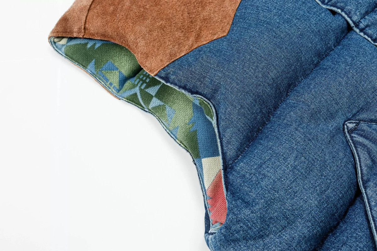 Polo Ralph Lauren Double-sided Vest Denim Southwestern Aztec Size US XXL / EU 58 / 5 - 8 Thumbnail