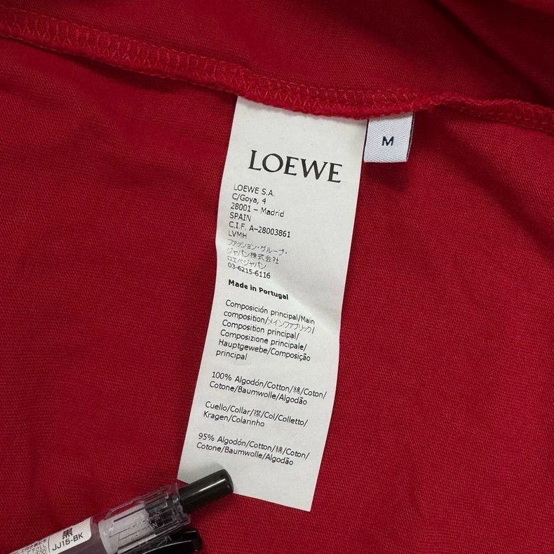 Loewe LOEWE Red embroidered logo short sleeves Size M / US 6-8 / IT 42-44 - 4 Thumbnail