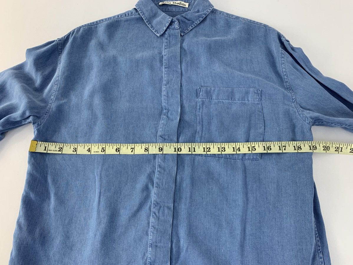 Acne Studios Acne Studios Denim Single Pocket Button Up Shirt Size US M / EU 48-50 / 2 - 9 Thumbnail