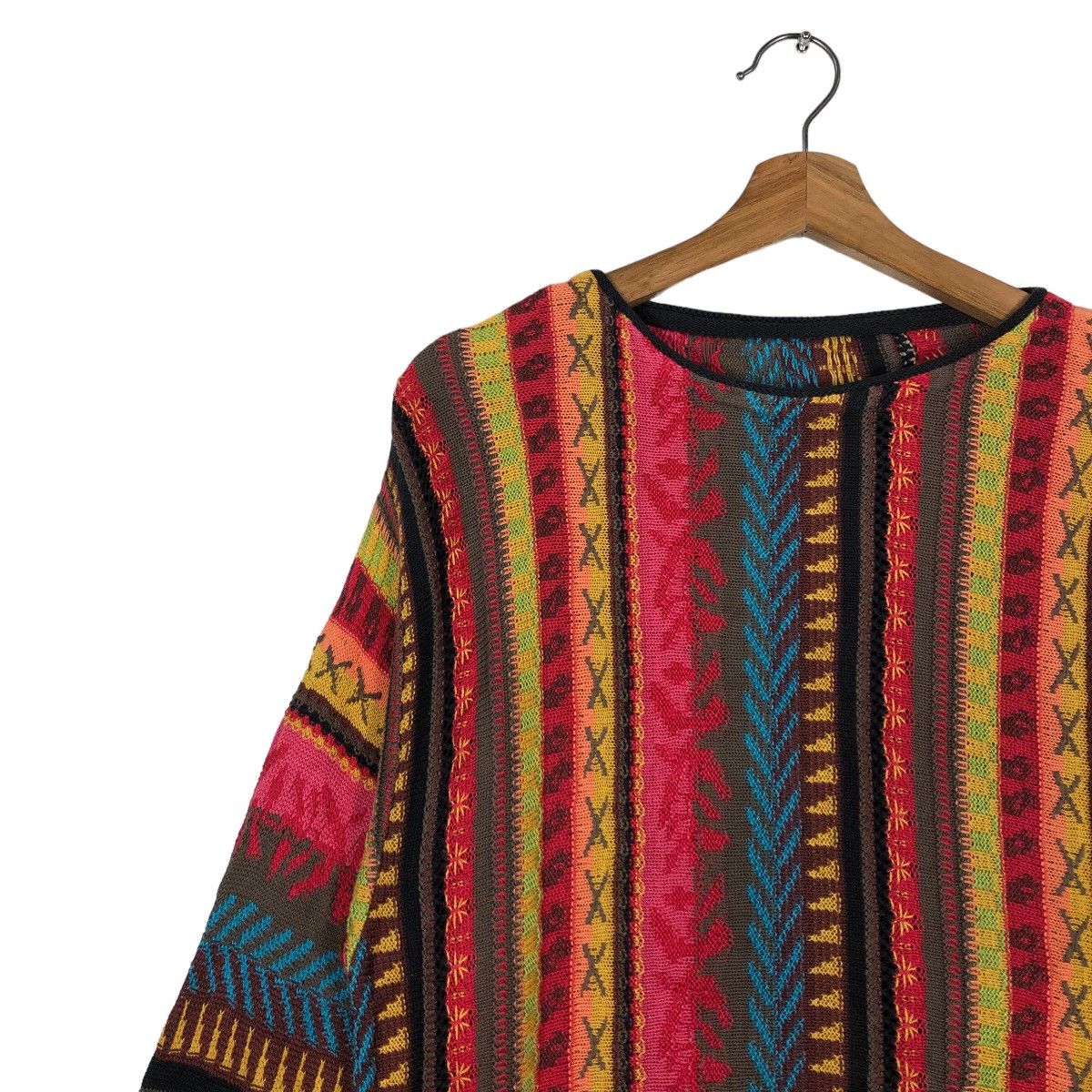 Japanese Brand 🔥90’s Vintage Knit Sweater Inspire Coogi Design Size US M / EU 48-50 / 2 - 6 Thumbnail