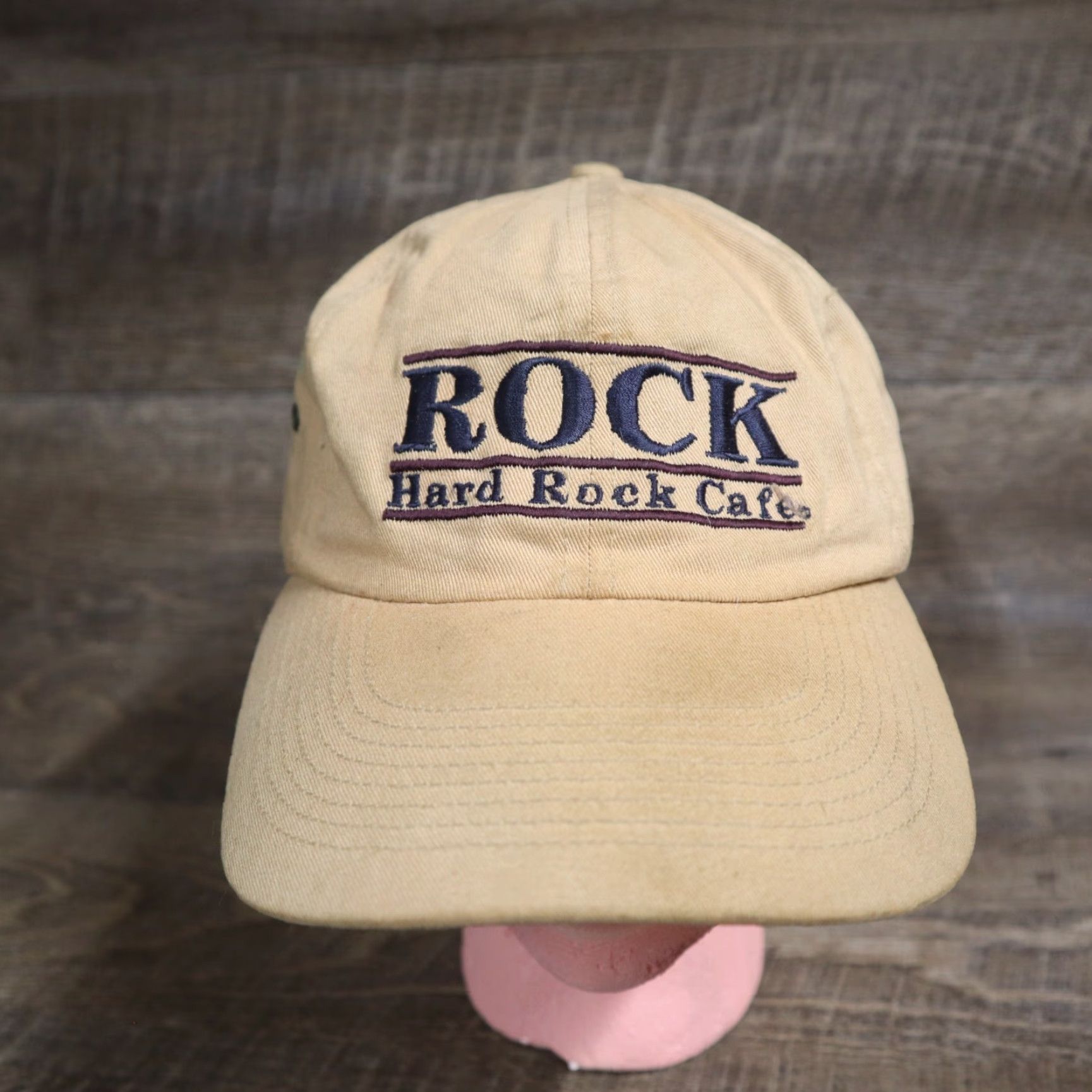 Hard Rock Cafe VINTAGE Hard Rock Cafe Baseball Cap Snapback Adult Brown Wool Acrylic Hat Mens Size ONE SIZE - 2 Thumbnail