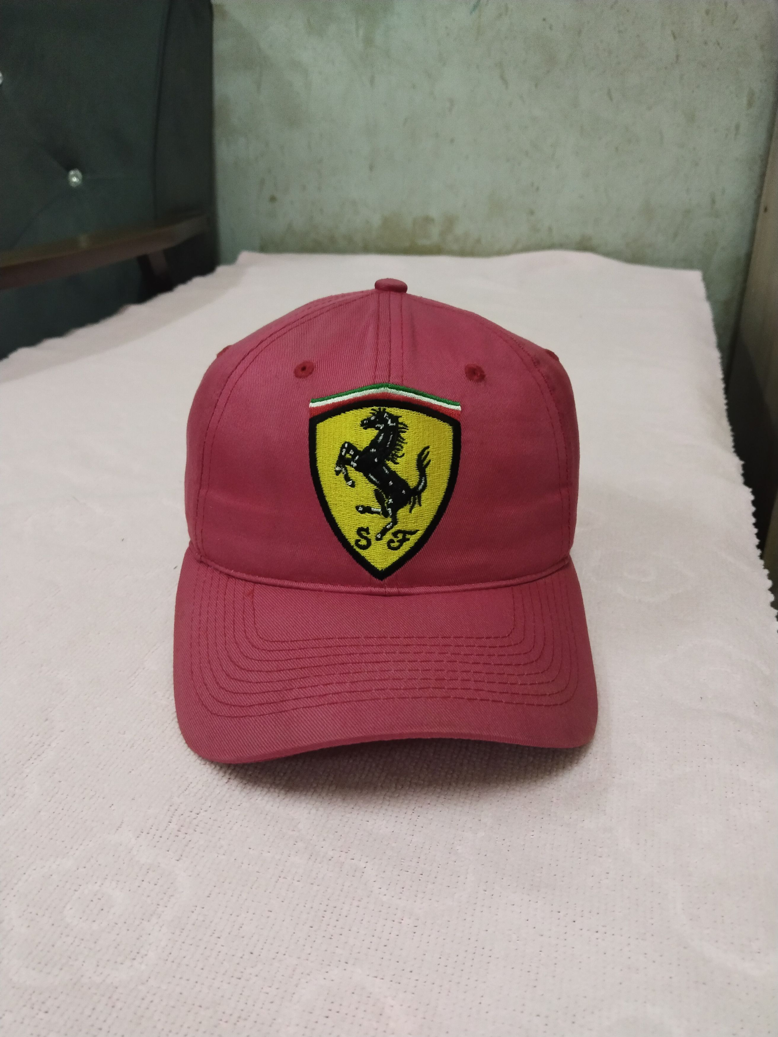 Ferrari VINTAGE BIG LOGO FERRARI RACING CAP HAT Size ONE SIZE - 1 Thumbnail