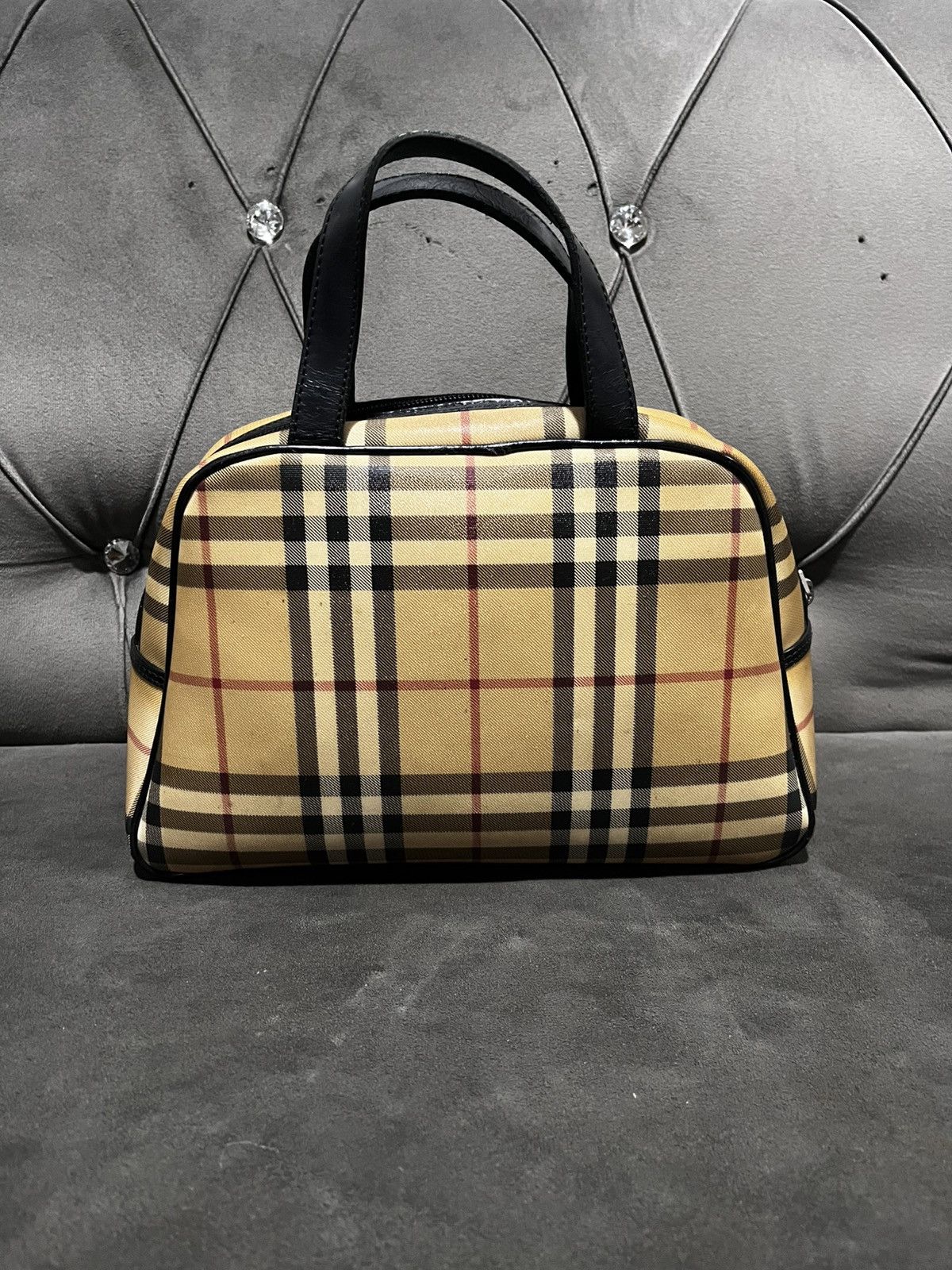 Burberry Authentic Burberry Nova Check Dome Handbag Size ONE SIZE - 2 Thumbnail