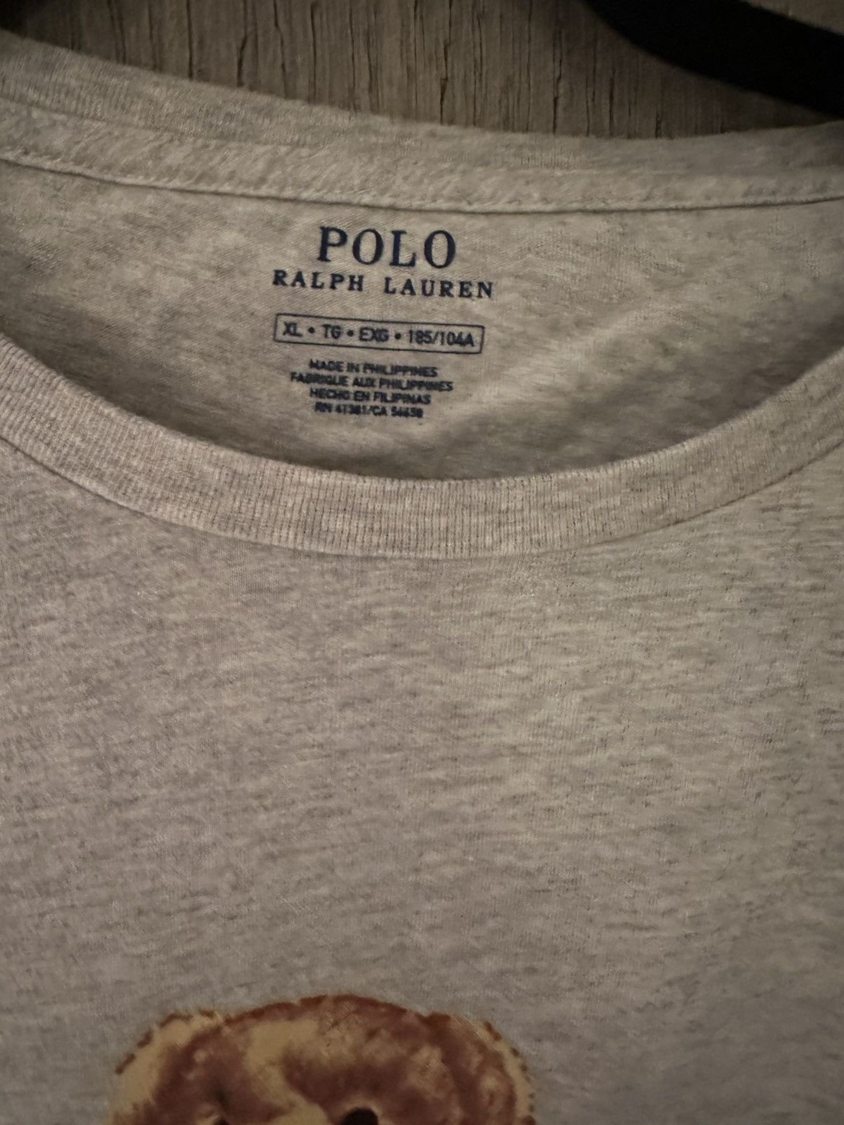 Polo Ralph Lauren Polo Ralph Lauren USA Bear T-shirt Size US XL / EU 56 / 4 - 2 Thumbnail