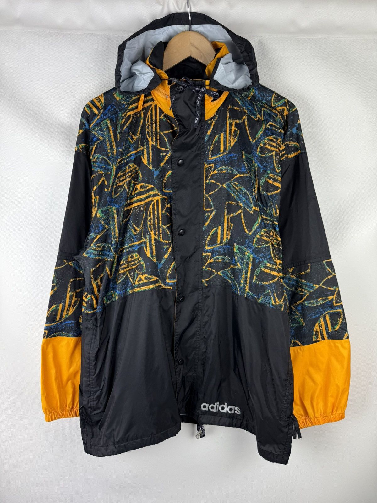 Adidas × Vintage Adidas VTG Overprinted Packable Light Windbreaker Jacket Size US M / EU 48-50 / 2 - 15 Thumbnail