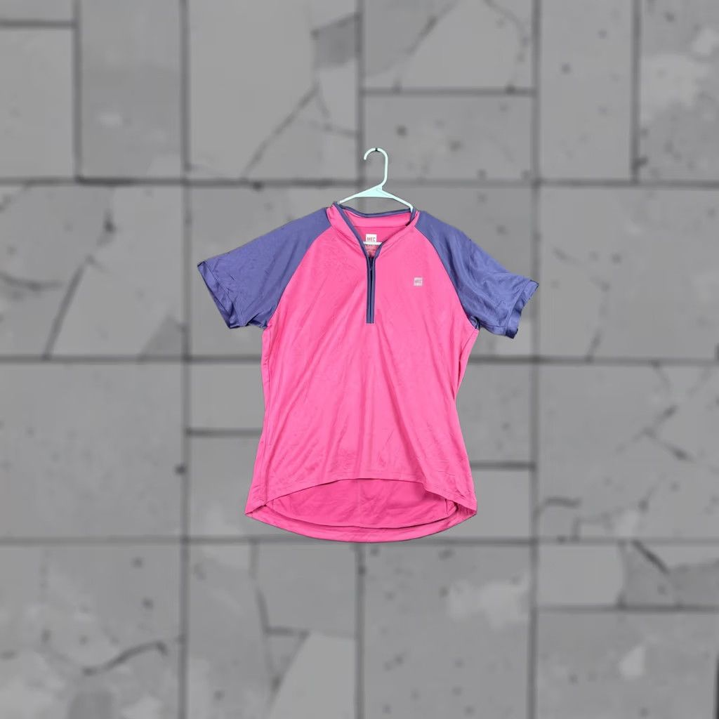 Pinko MEC Shirt Womens XL Pink Purple Short Sleeve Slim Fit Cycling Jersey Pockets Size XL / US 12-14 / IT 48-50 - 1 Thumbnail