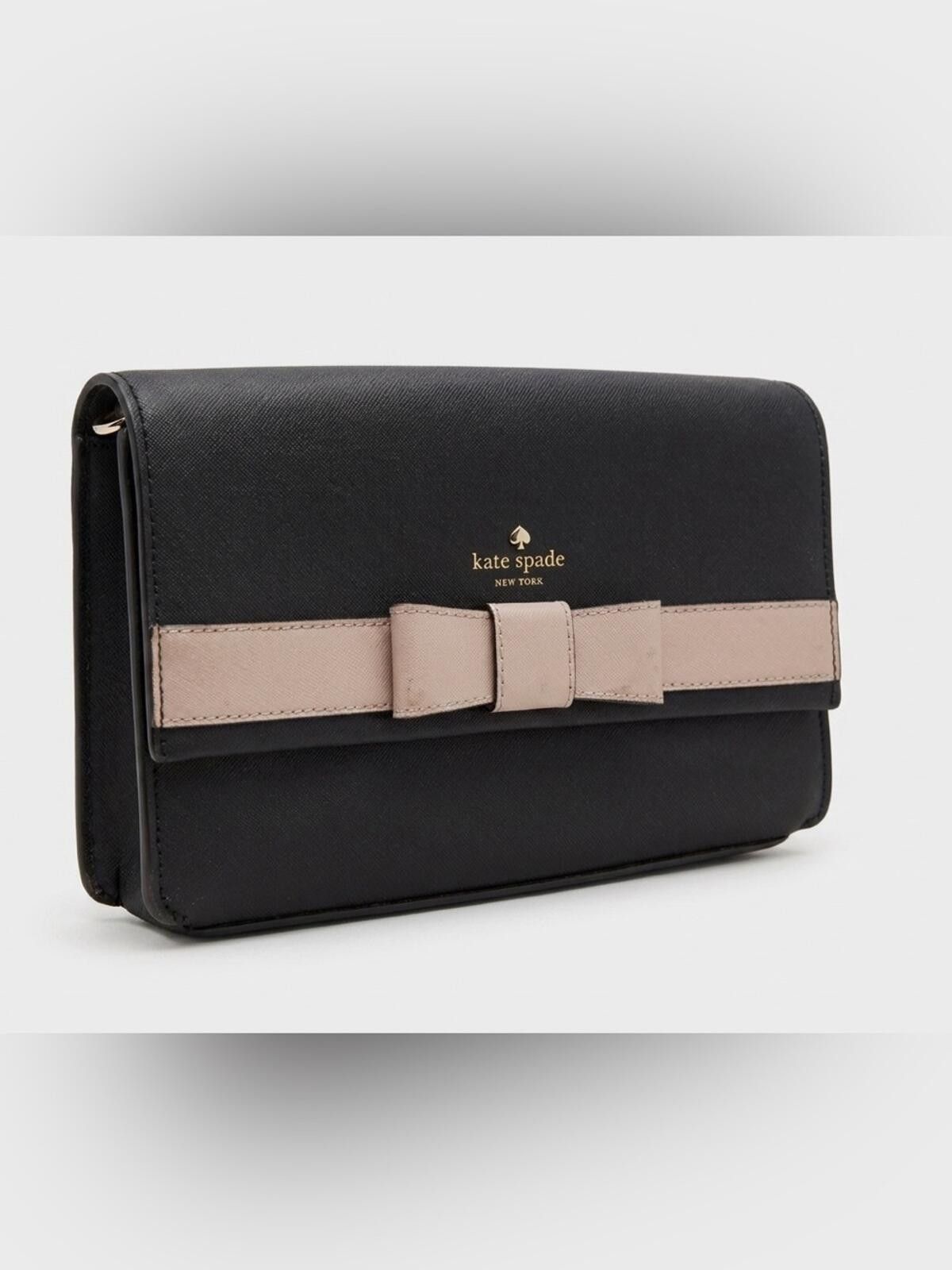 Other kate spade Black and Blush Bow Wallet Crossbody Size ONE SIZE - 1 Thumbnail
