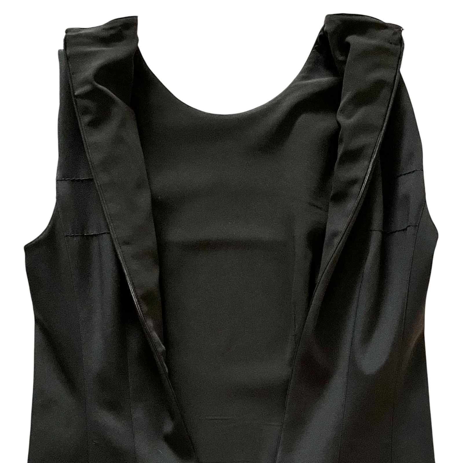 Prada × Vintage Prada Vintage Black Embroidered Knee-Length Sheath Dress Size XS / US 0-2 / IT 36-38 - 5 Thumbnail