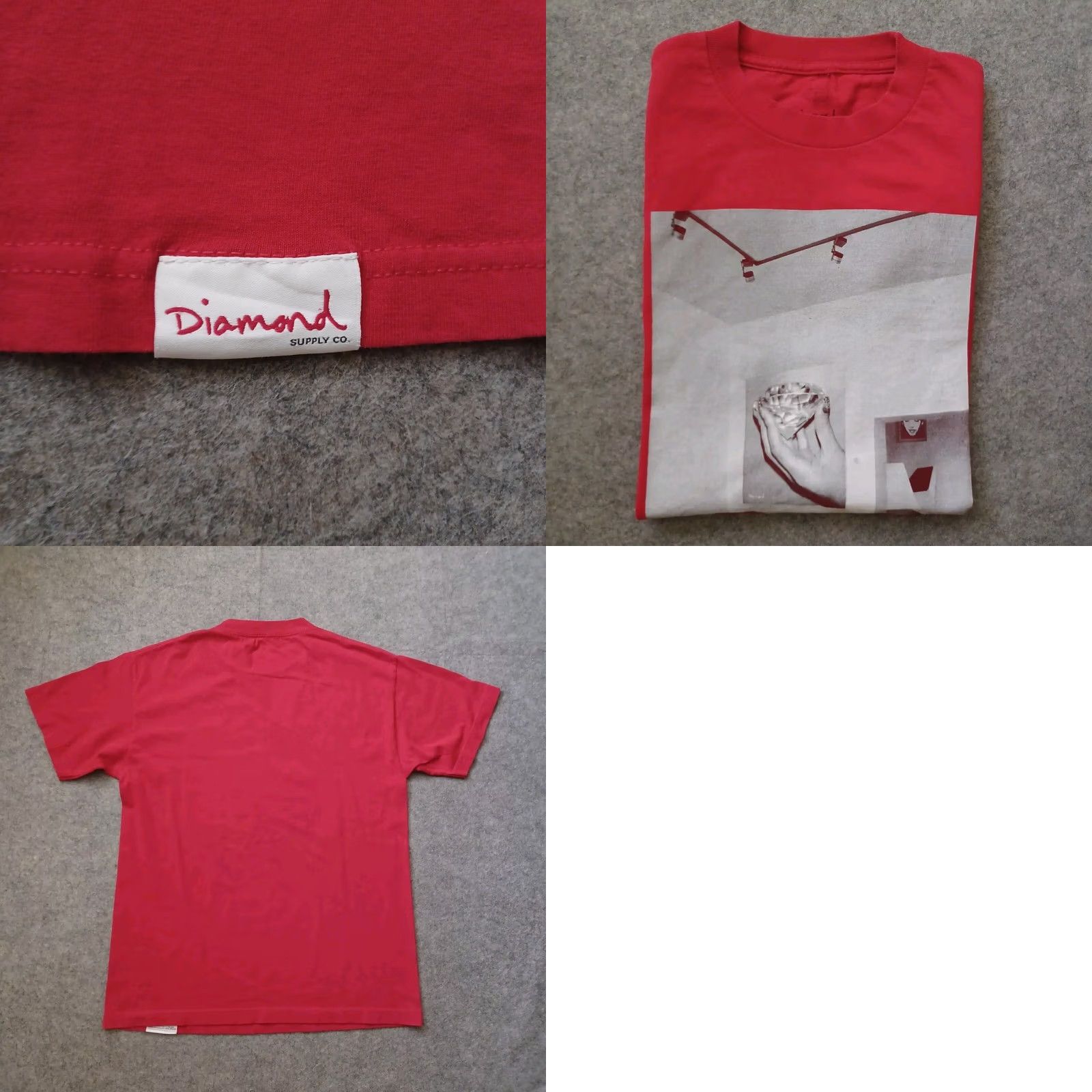 Diamond Supply Co. Diamond Supply Co T Shirt Mens Medium Red Graphic Short Sleeve Size US M / EU 48-50 / 2 - 9 Thumbnail