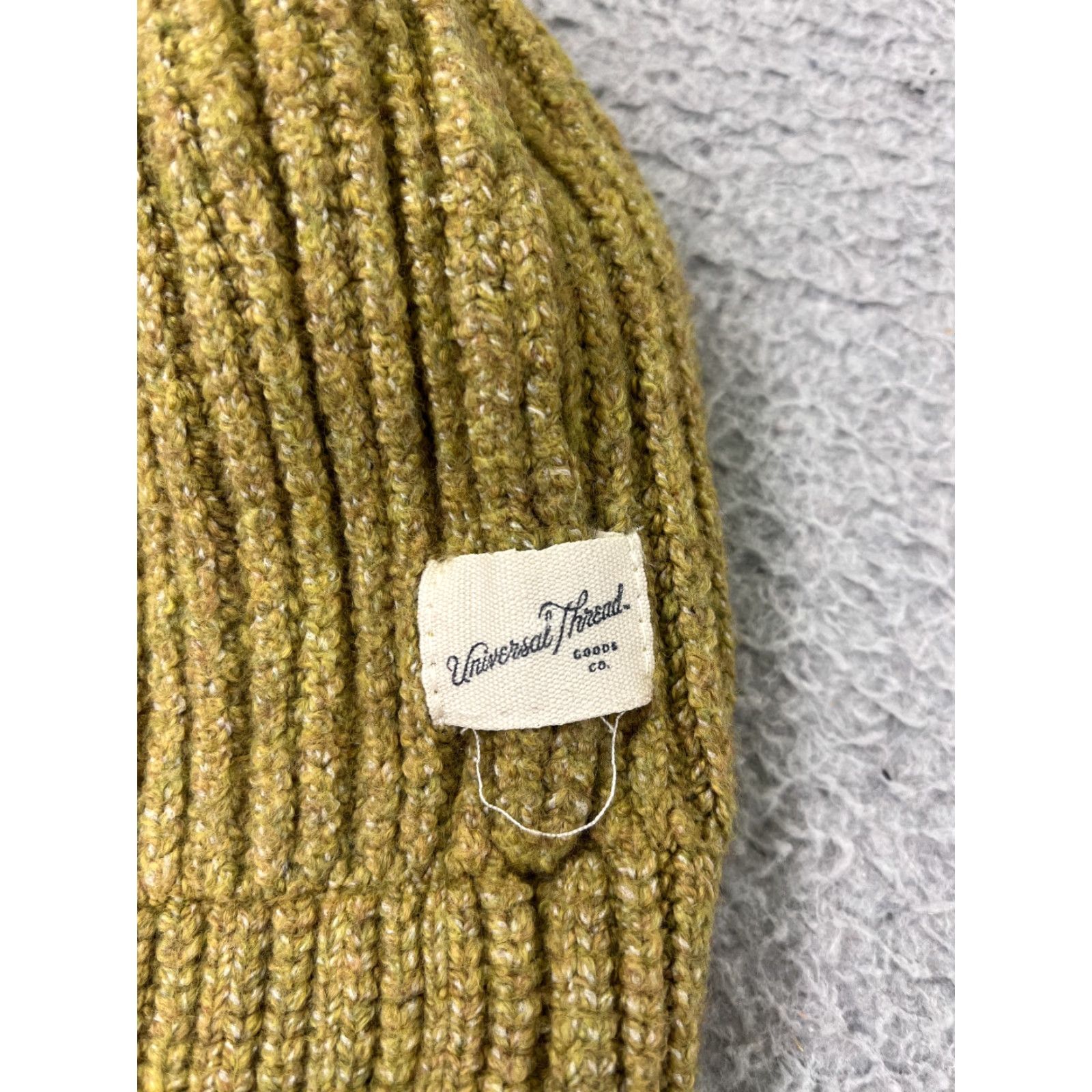 Vintage Universal Thread Beanie Womens One Size Yellow Cotton Blend Ski Winter Toque Size ONE SIZE - 5 Thumbnail