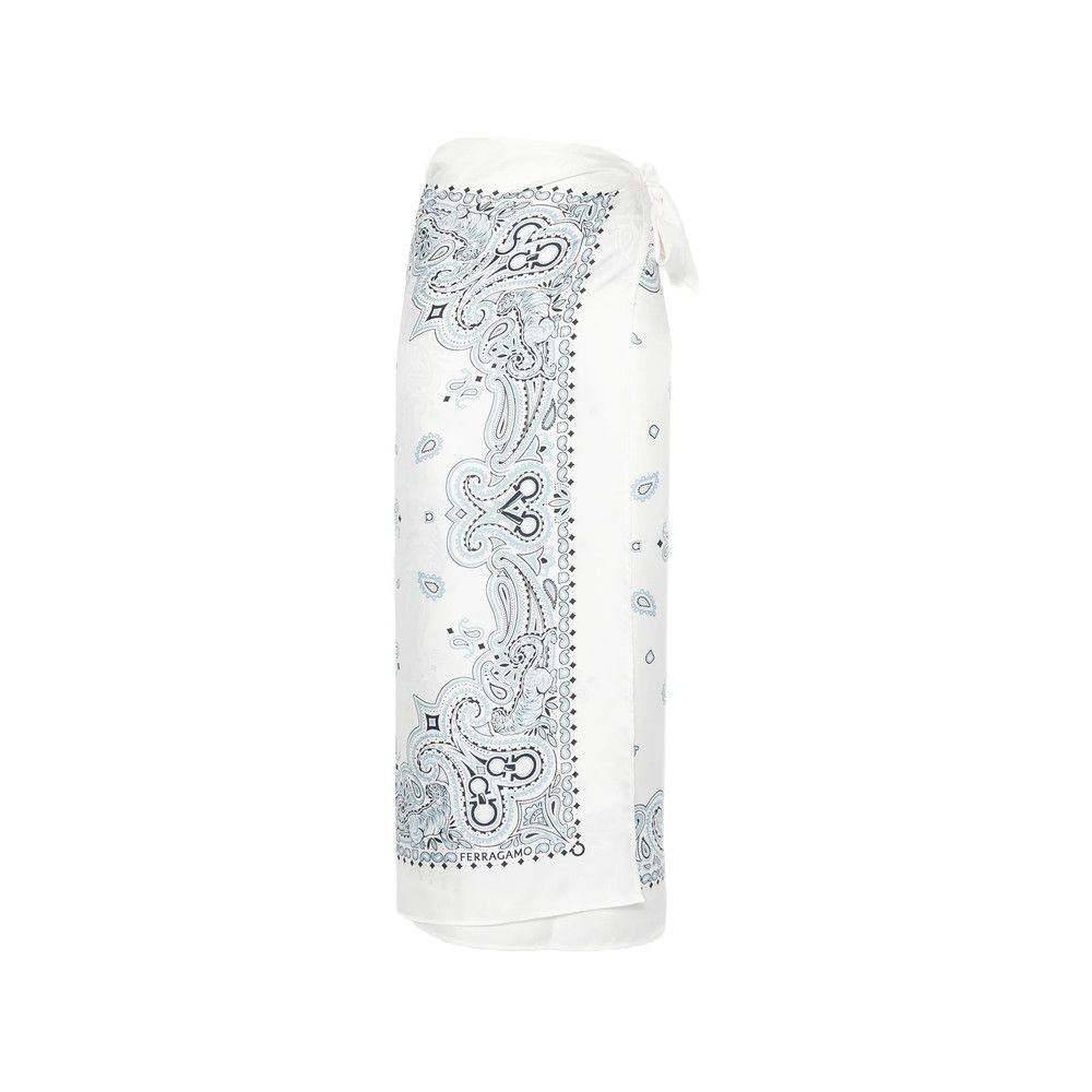 Salvatore Ferragamo Ferragamo WHITE Beachwear - Beach Cover-Ups Size M / US 6-8 / IT 42-44 - 1 Thumbnail