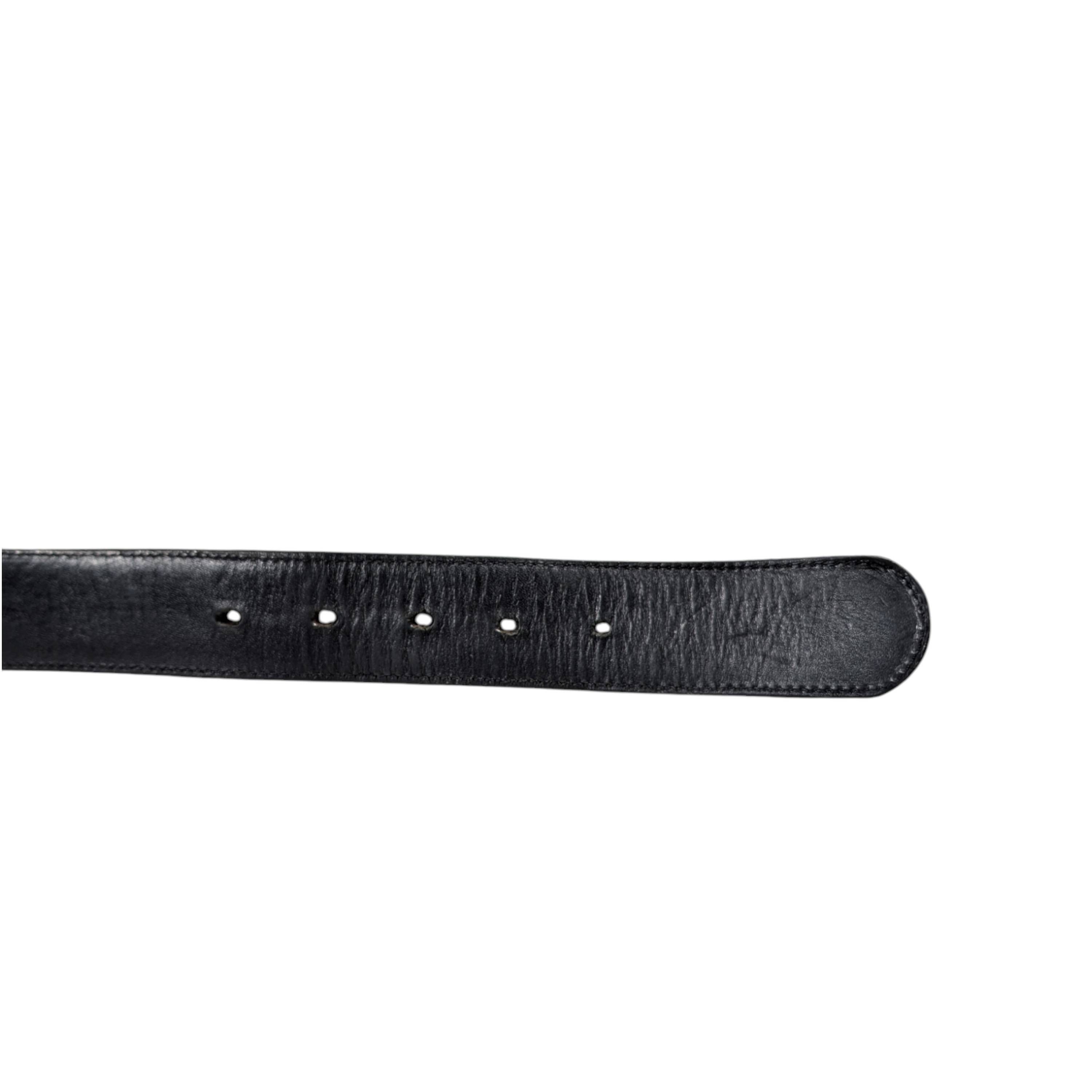 Chrome Hearts Black Leather Gunslinger Belt Size 32 - 7 Thumbnail