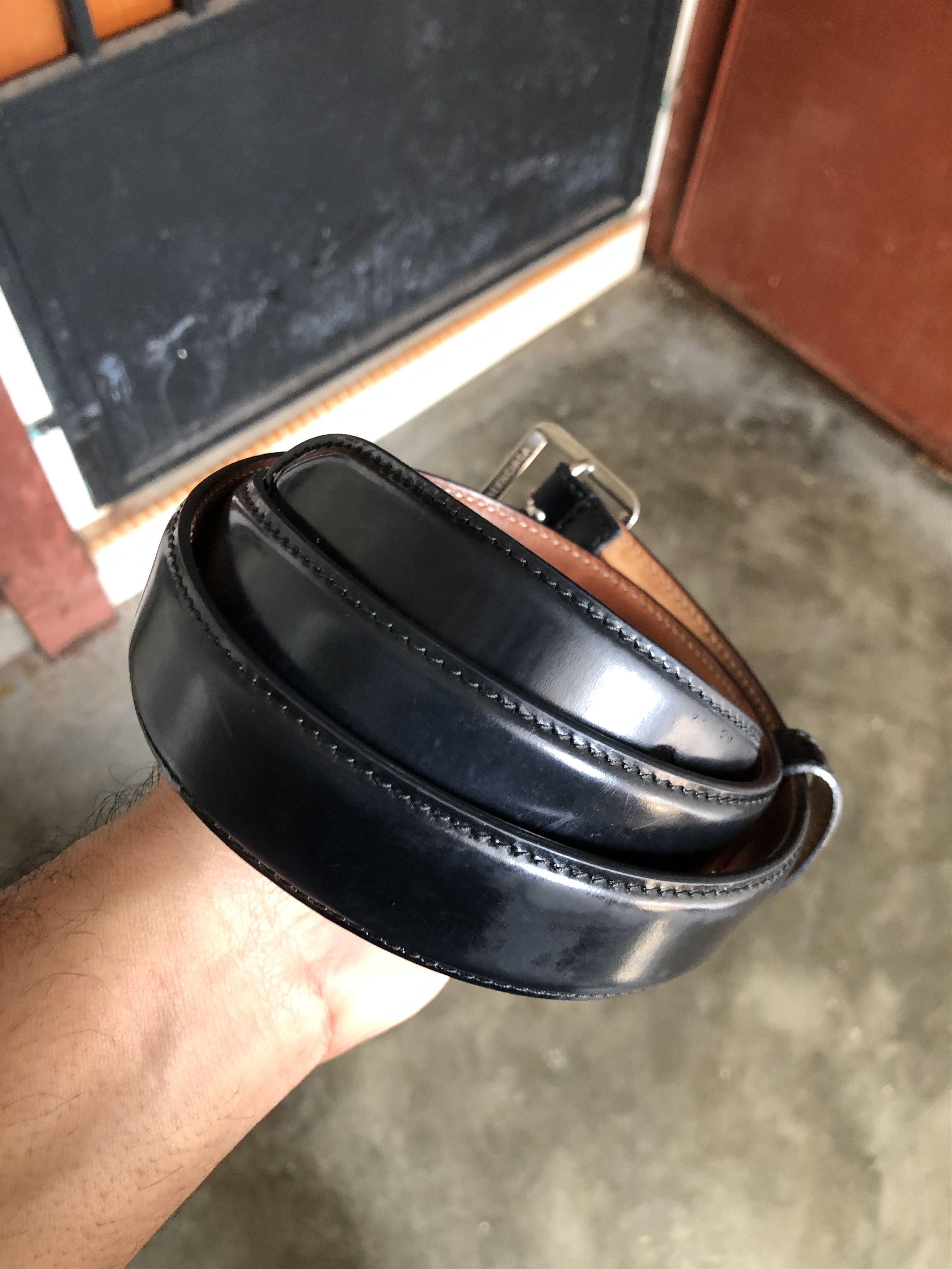 Balenciaga Balenciaga Leather Belt Size 85 Size 32 - 3 Thumbnail