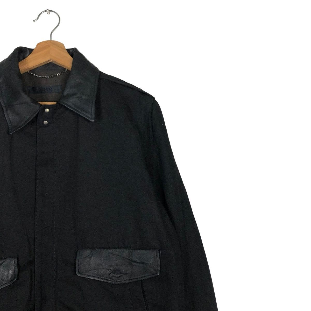 Japanese Brand BIKER JACKET LEATHER POCKET VIRUS JAPAN ISSEY MIYAKE DESIGN Size US S / EU 44-46 / 1 - 3 Thumbnail