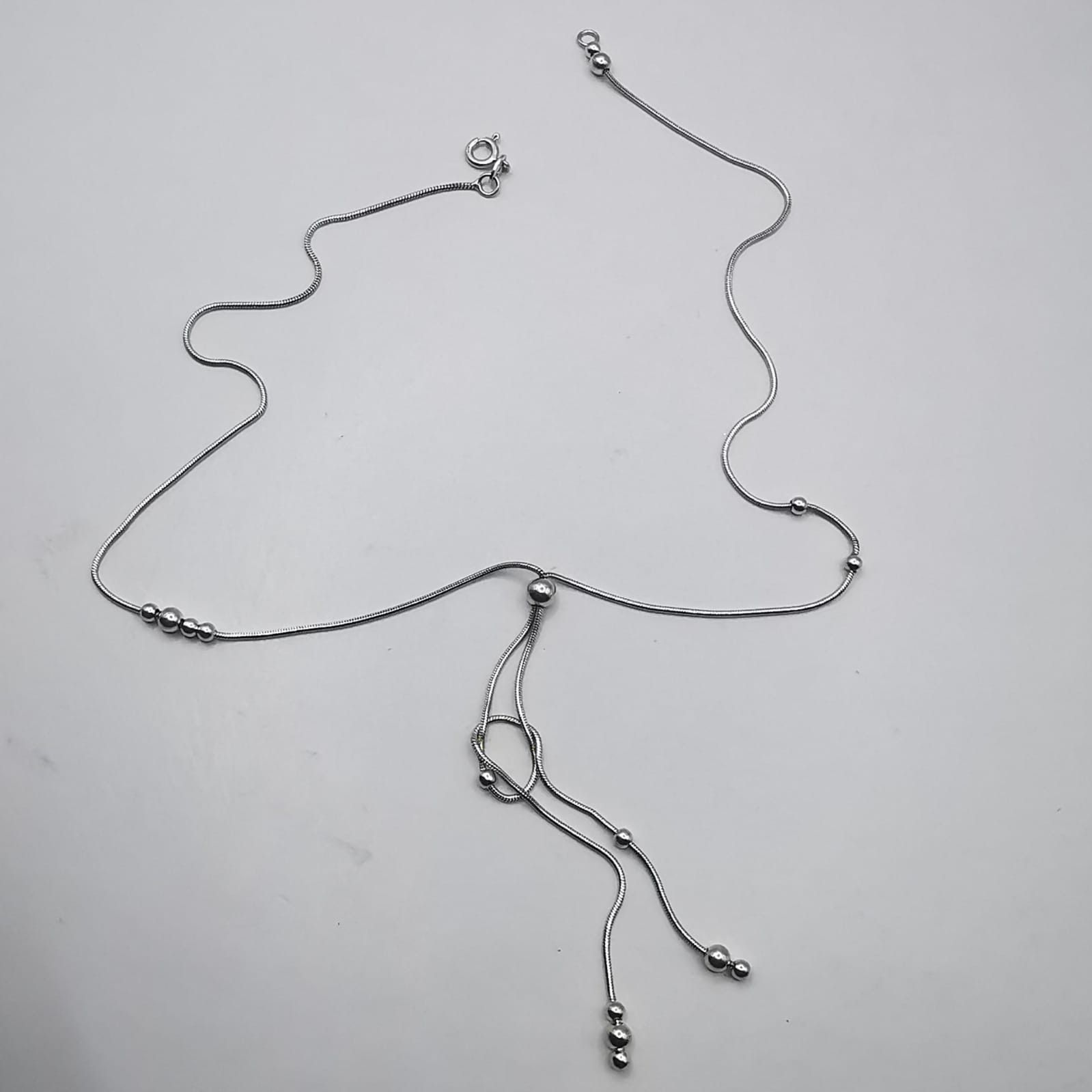 Sterling Silver Vintage Jewelry Chain, 925 Sterling Silver, Signed 6.75g Size ONE SIZE - 3 Thumbnail