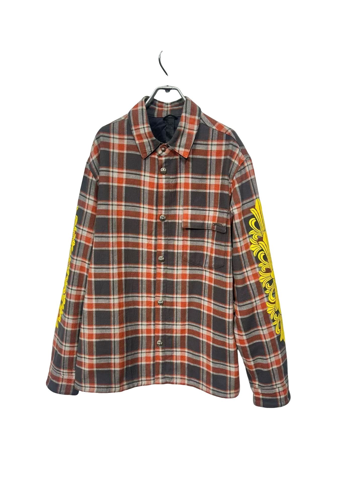 Chrome Hearts Chrome Hearts Plaid Yellow Floral Padded Jacket Size L Size US L / EU 52-54 / 3 - 1 Thumbnail