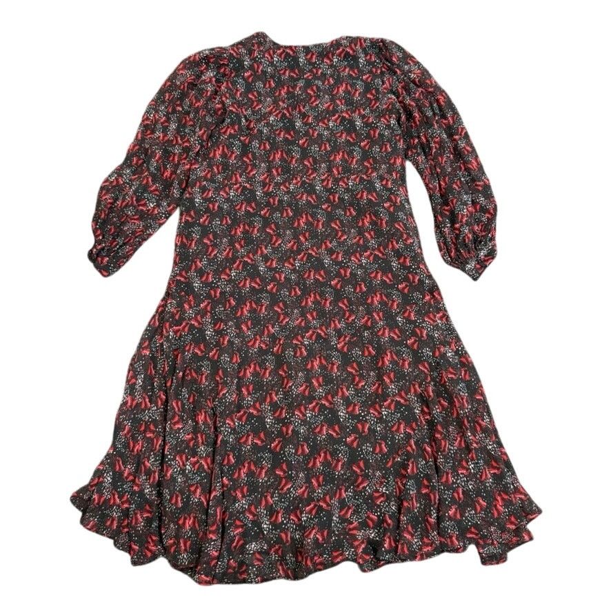 Pinko PINKO Red Floral Long Sleeve Dress, Size IT 38/US 2 Size XS / US 0-2 / IT 36-38 - 6 Thumbnail