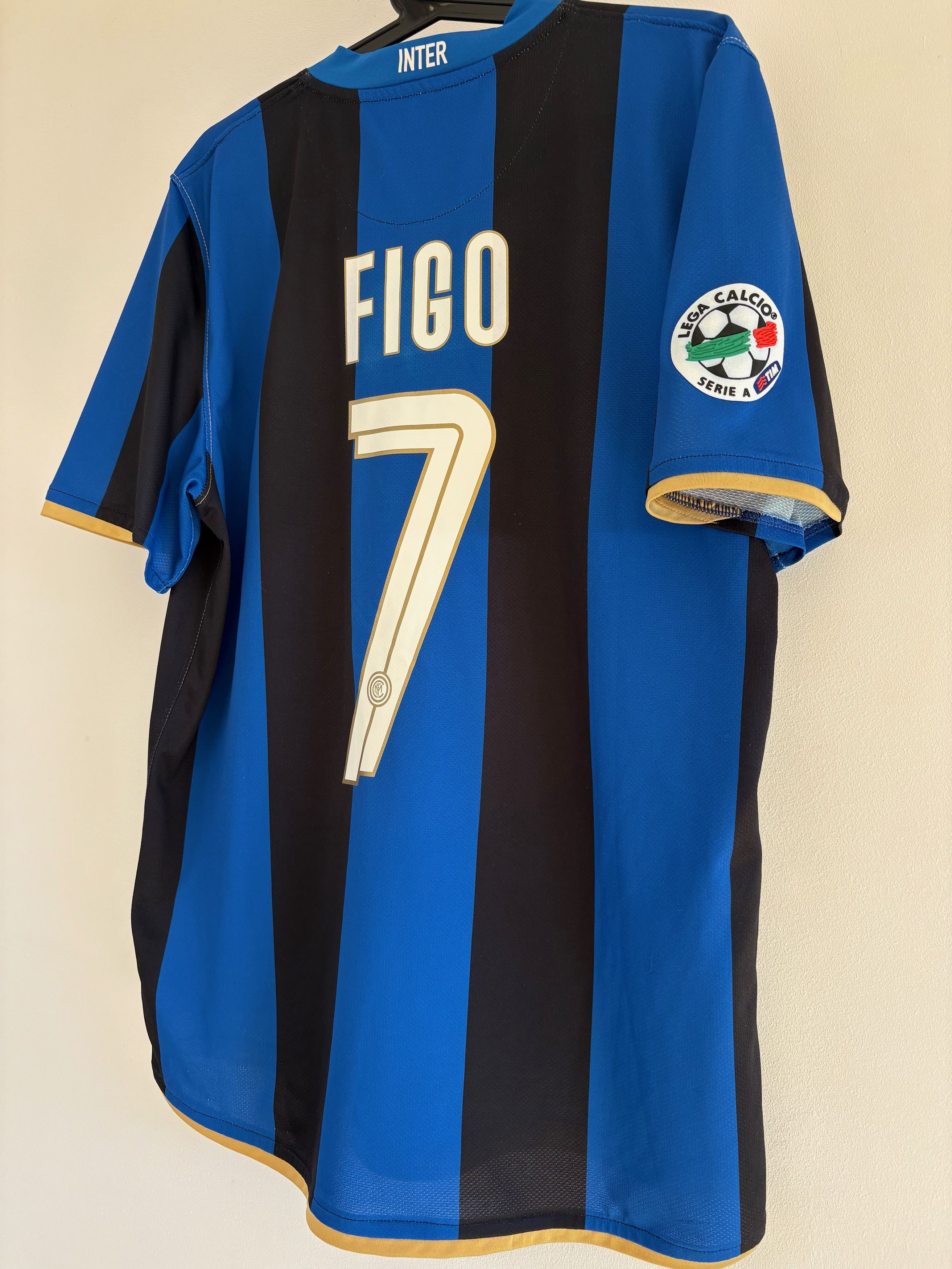Nike Inter Milan 2008/09 Home Jersey - Figo #7 - Nike Fit Size US M / EU 48-50 / 2 - 11 Thumbnail