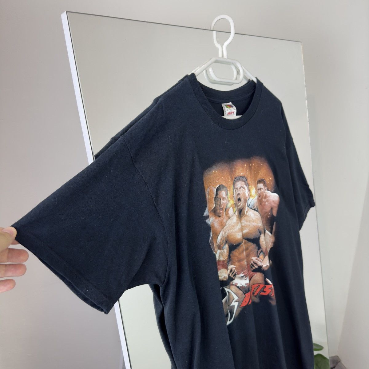 Vintage WWE Batista Vintage Black Tee Big Print Size US XL / EU 56 / 4 - 5 Thumbnail