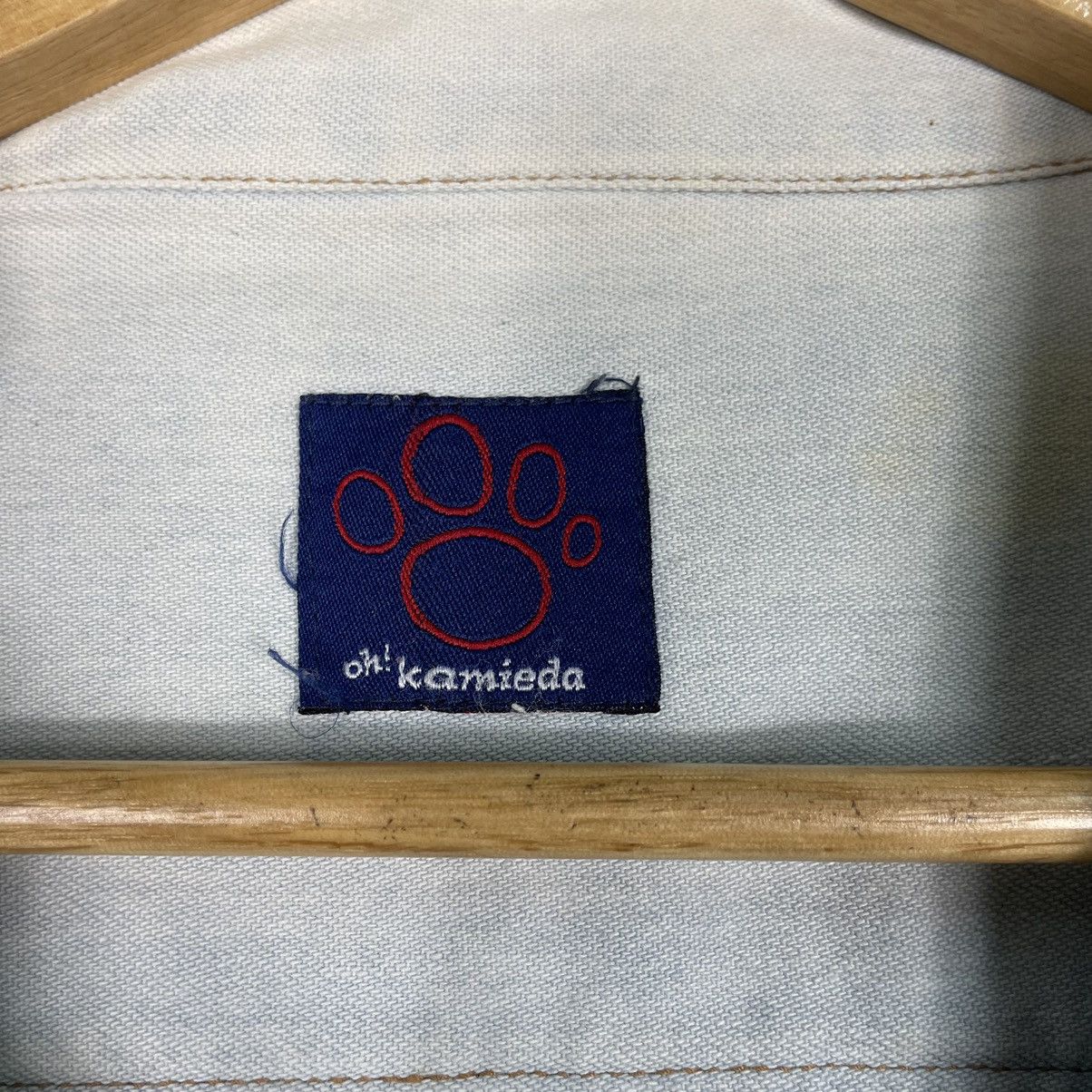 Japanese Brand × Jean Charles De Castelbajac × Vintage 💥JAPAN OH KAMIEDA CARTOON EMBROIDERY DENIM Size US L / EU 52-54 / 3 - 15 Thumbnail
