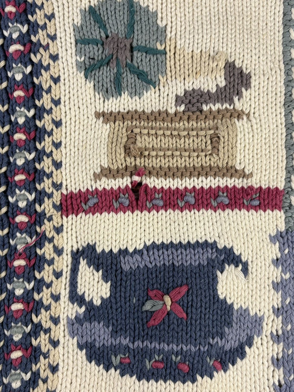 Vintage Vintage Expert Collection Hand Knitted Sweater | $100 Size L / US 10 / IT 46 - 4 Thumbnail