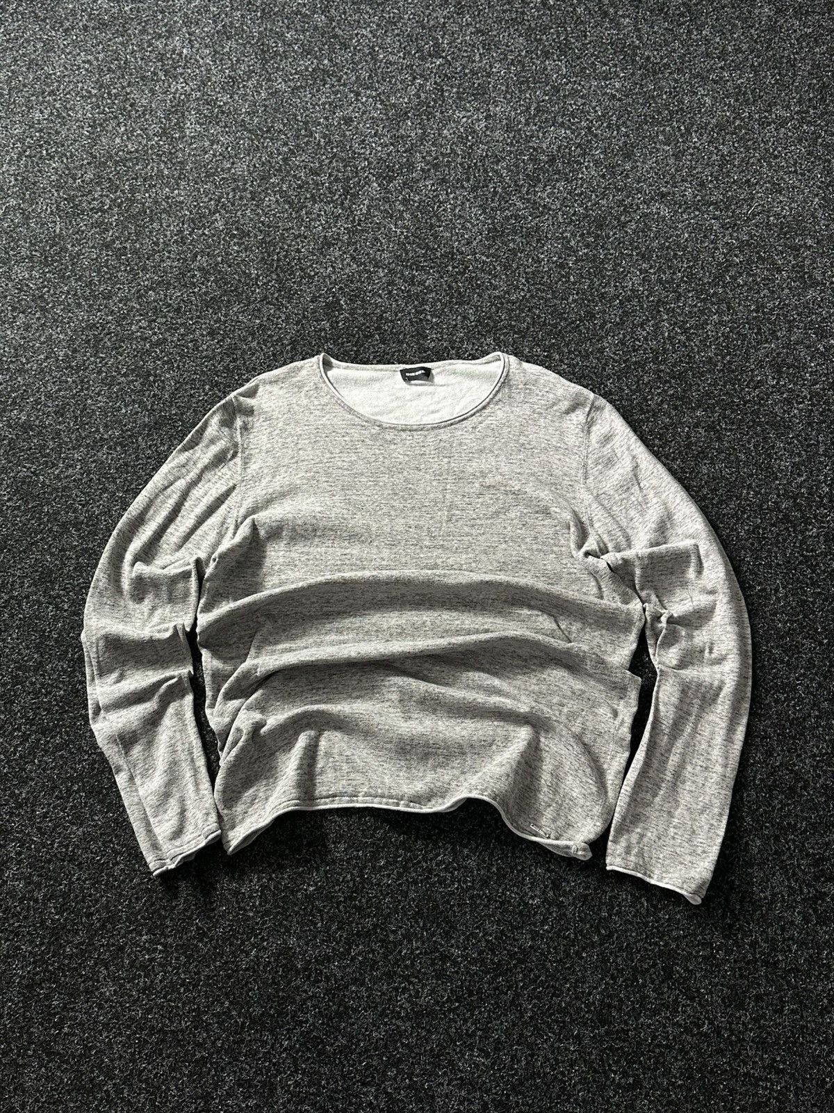 Diesel × If Six Was Nine × Japanese Brand 🚨Vintage AVANT-GARDE Diesel SWEATER D metal logo Y2K gothic Size US L / EU 52-54 / 3 - 1 Thumbnail