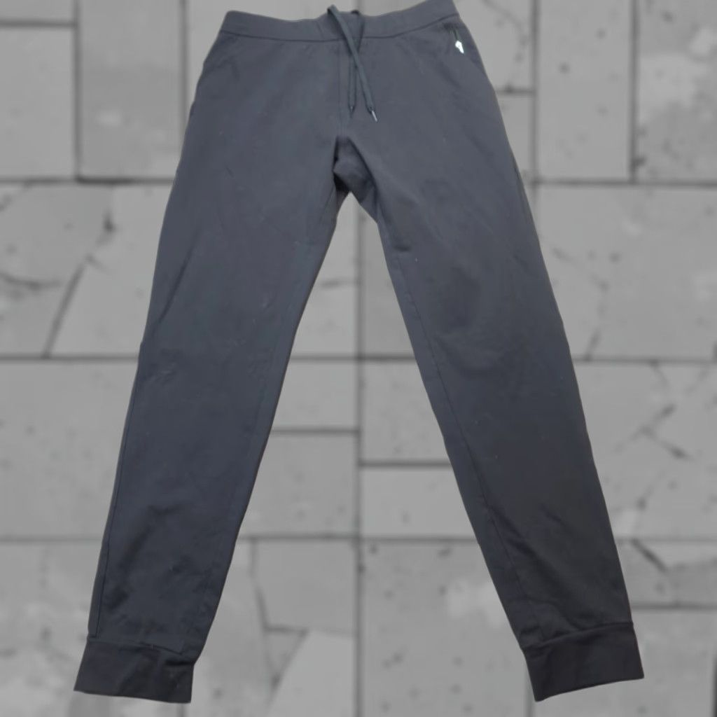 Vintage Public Rec Mens Pants Jogger Black 32 30 Drawstring Cuffed Inseam 30 Men Black Jogger Pants Size US 32 / EU 48 - 1 Thumbnail