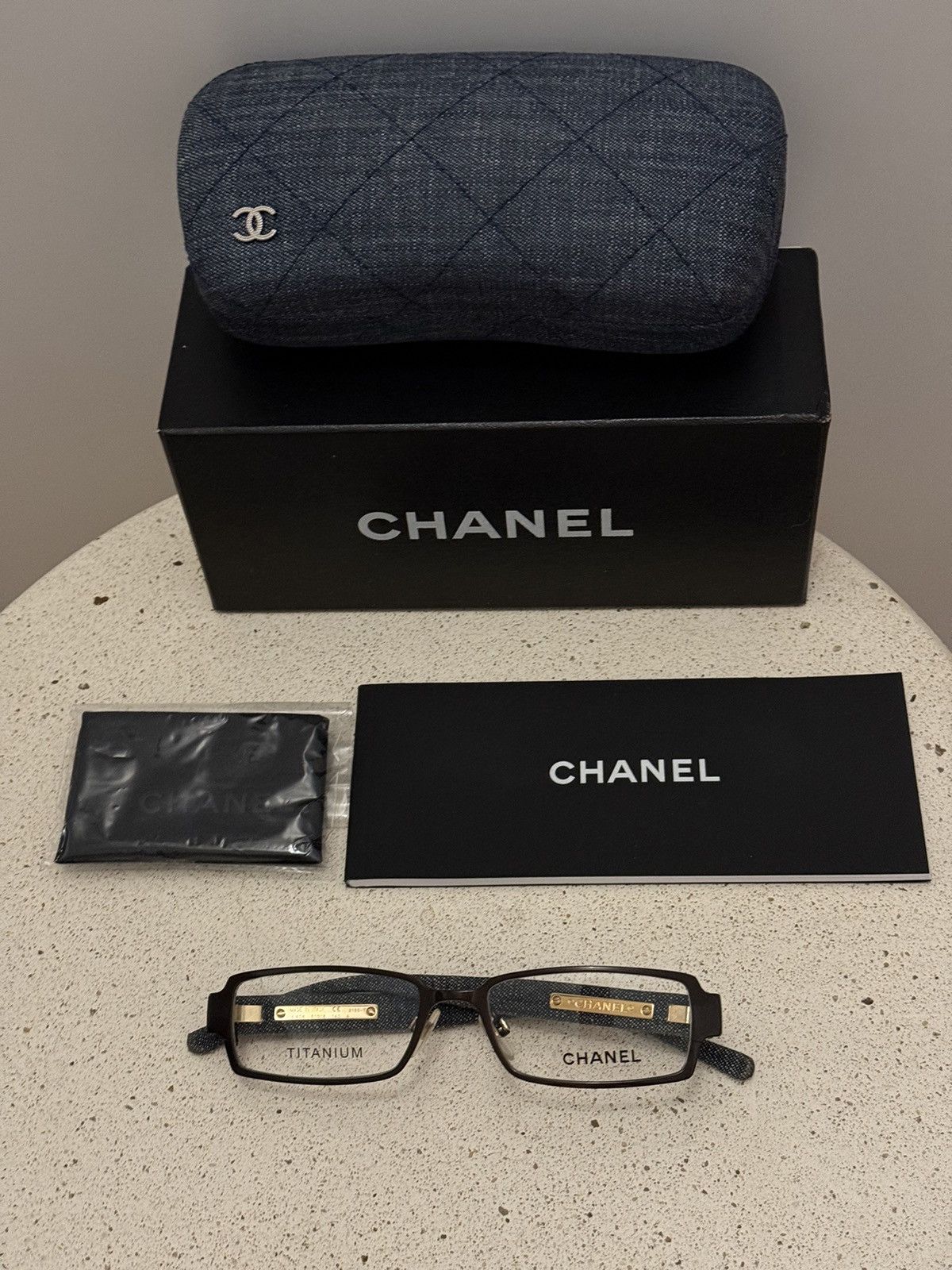 Chanel NEW🚨Chanel CC 2150-T Denim Glasses Titanium Size ONE SIZE - 2 Thumbnail