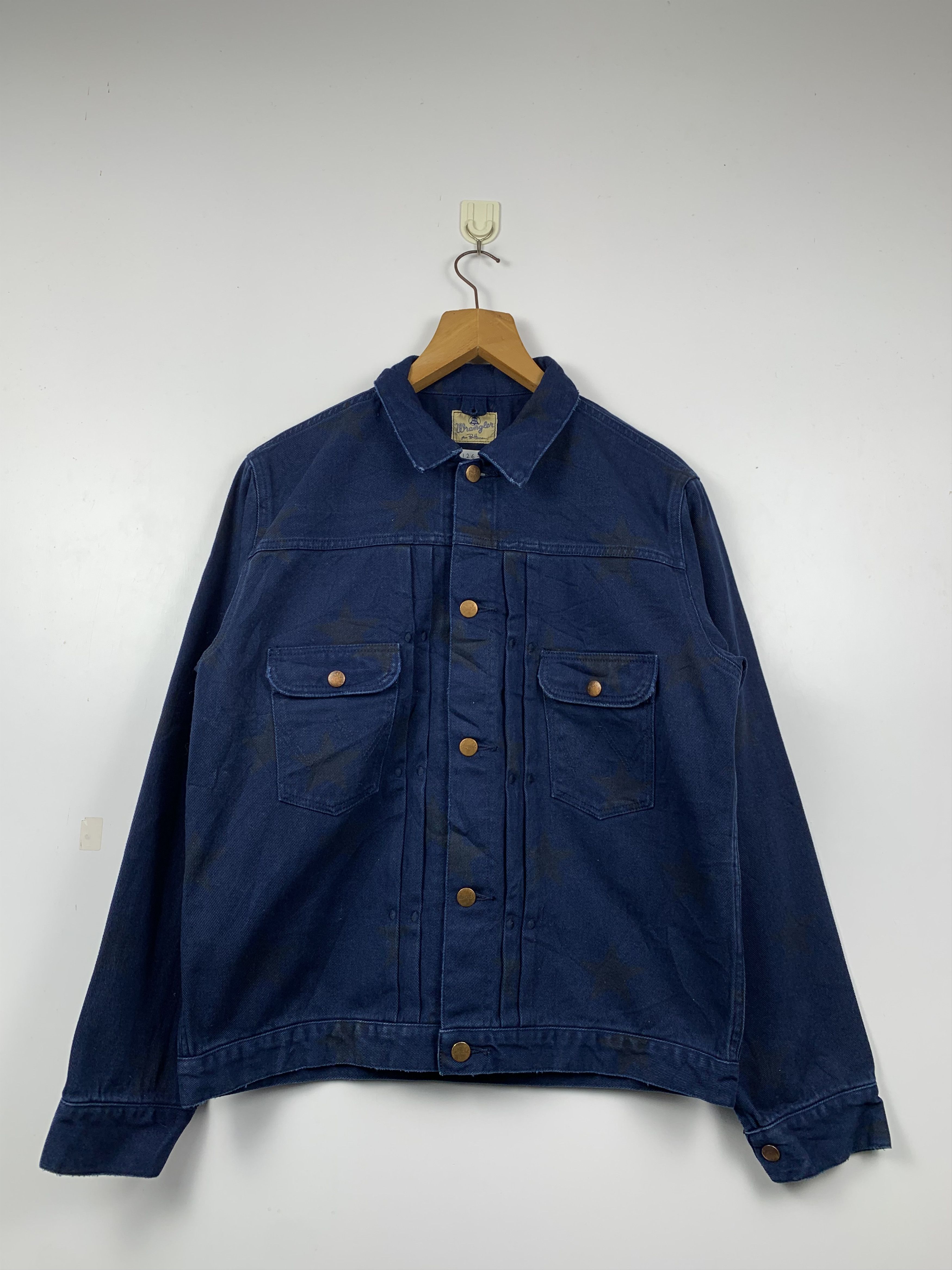 Vintage Vintage 80s Wrangler Blue Bell Trucker Denim Jacket J1263 Size US L / EU 52-54 / 3 - 1 Thumbnail