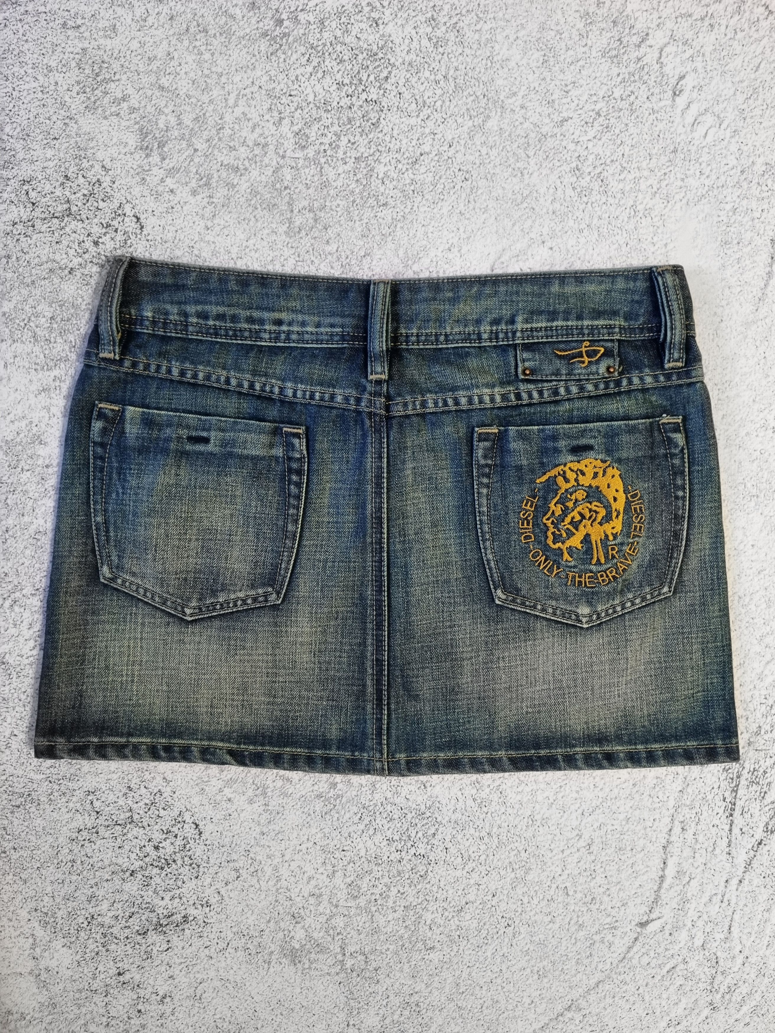 Diesel Vintage Diesel Punk Logo Mini Jeans Skirt Size 30" / US 8 / IT 44 - 1 Thumbnail