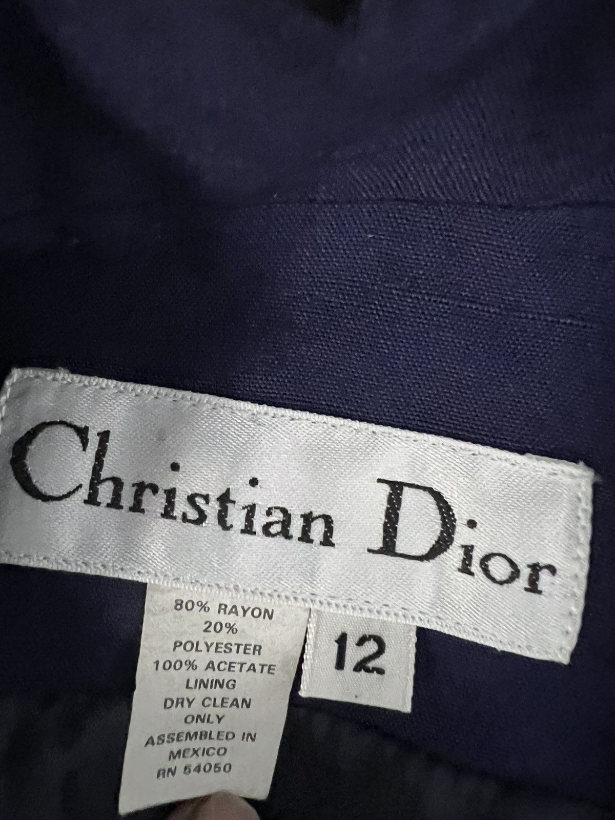 Dior × Vintage Vintage Christian Dior Blazer size 12 Size XL / US 12-14 / IT 48-50 - 7 Thumbnail