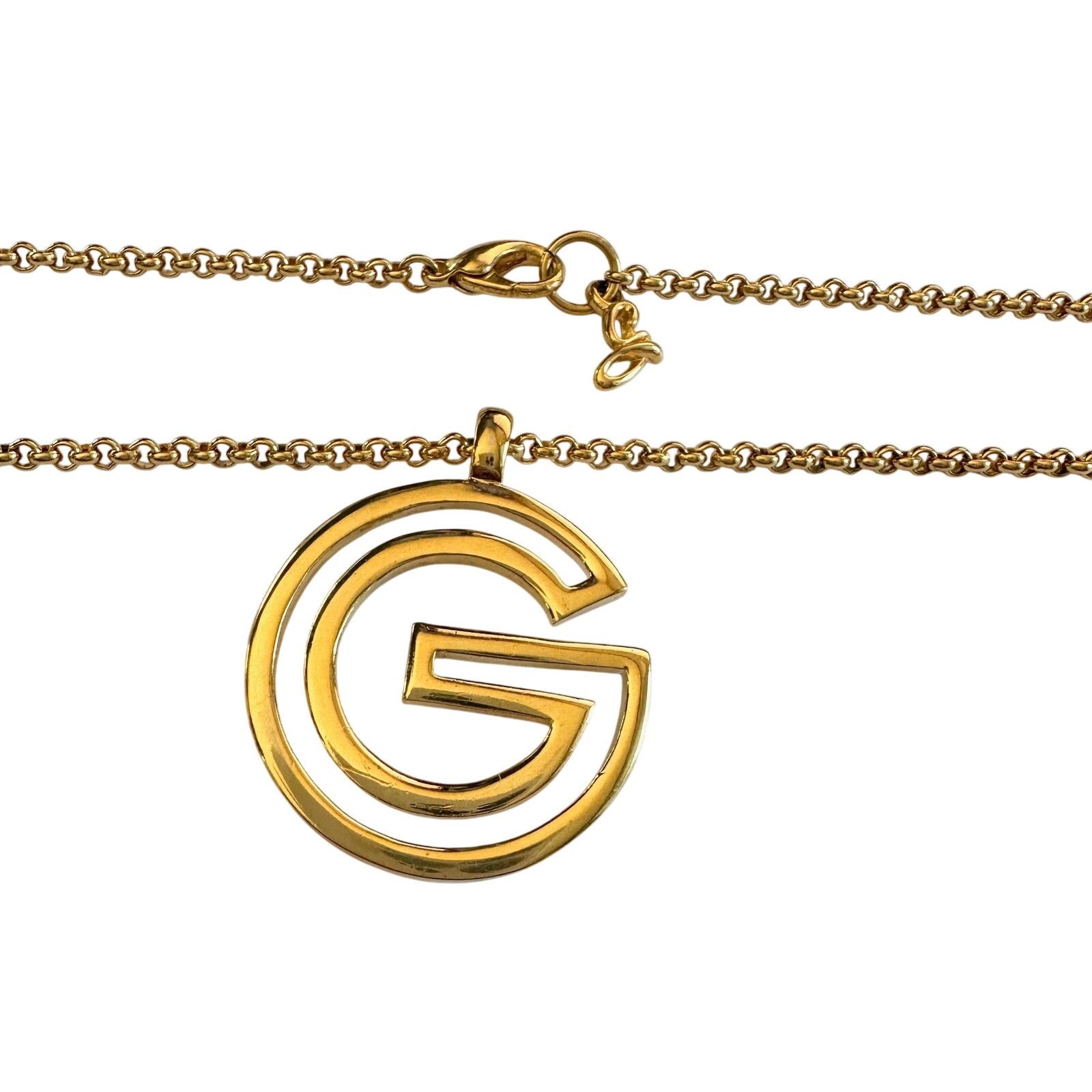 Givenchy Givenchy Vintage G Outline Necklace - 29" Chain Size ONE SIZE - 5 Thumbnail