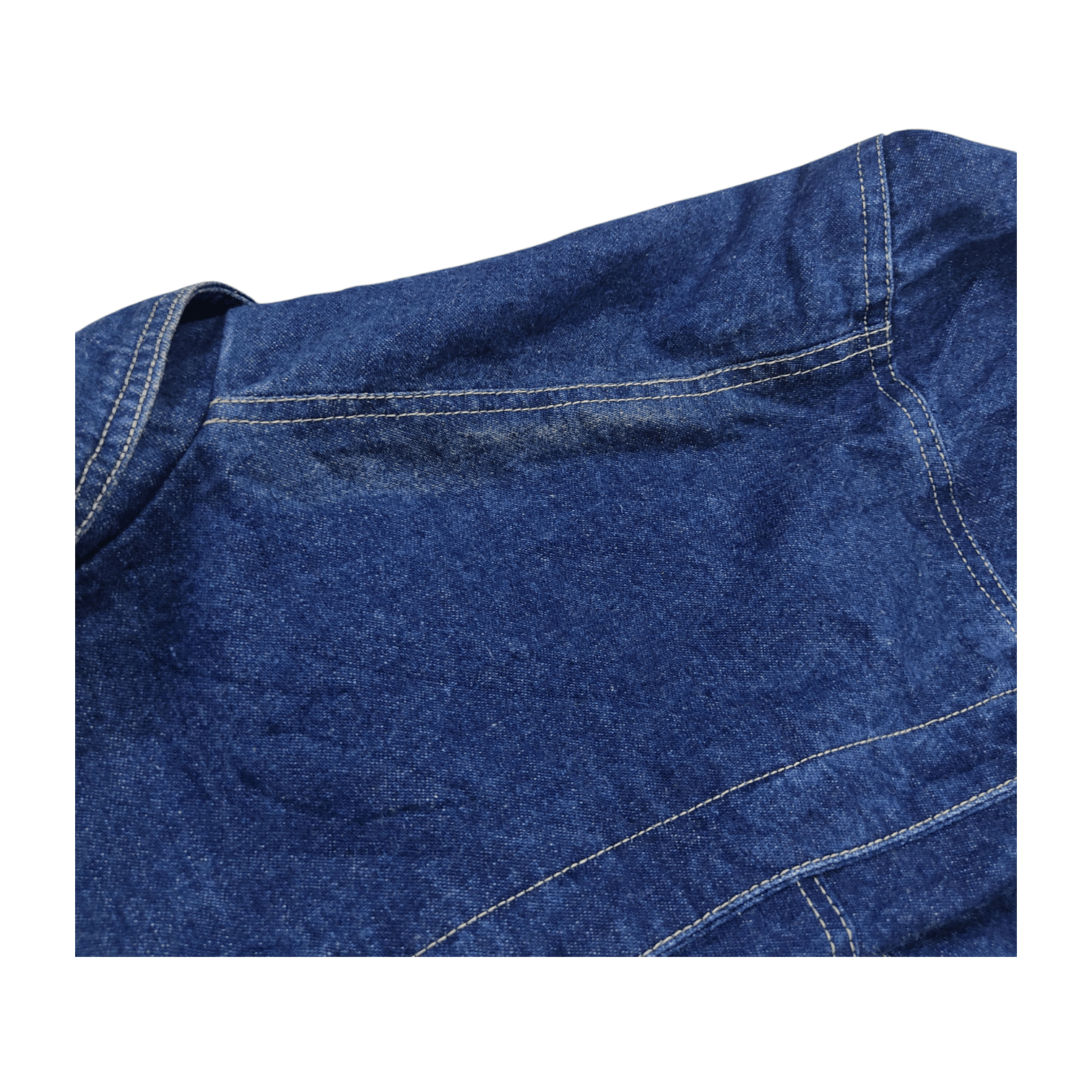 Vintage Issey Miyake Inspired 5th.St Double Collar Denim Jacket Size M / US 6-8 / IT 42-44 - 14 Thumbnail