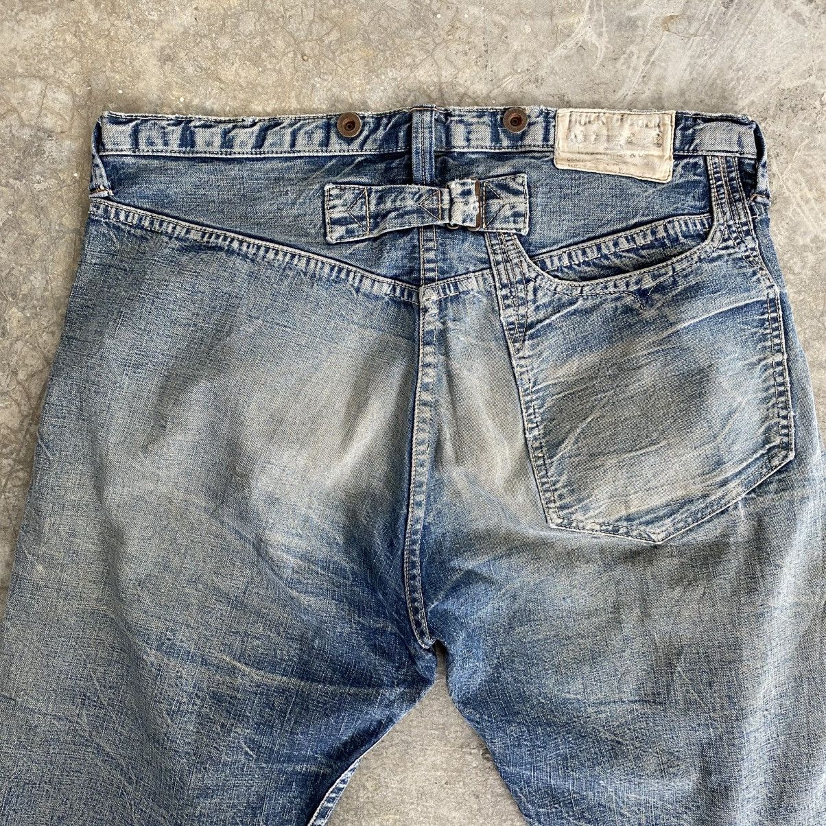 Heller's Cafe 1890’s Inspired Warehouse Duck Digger Denim Shorts Jorts Size US 34 / EU 50 - 4 Thumbnail