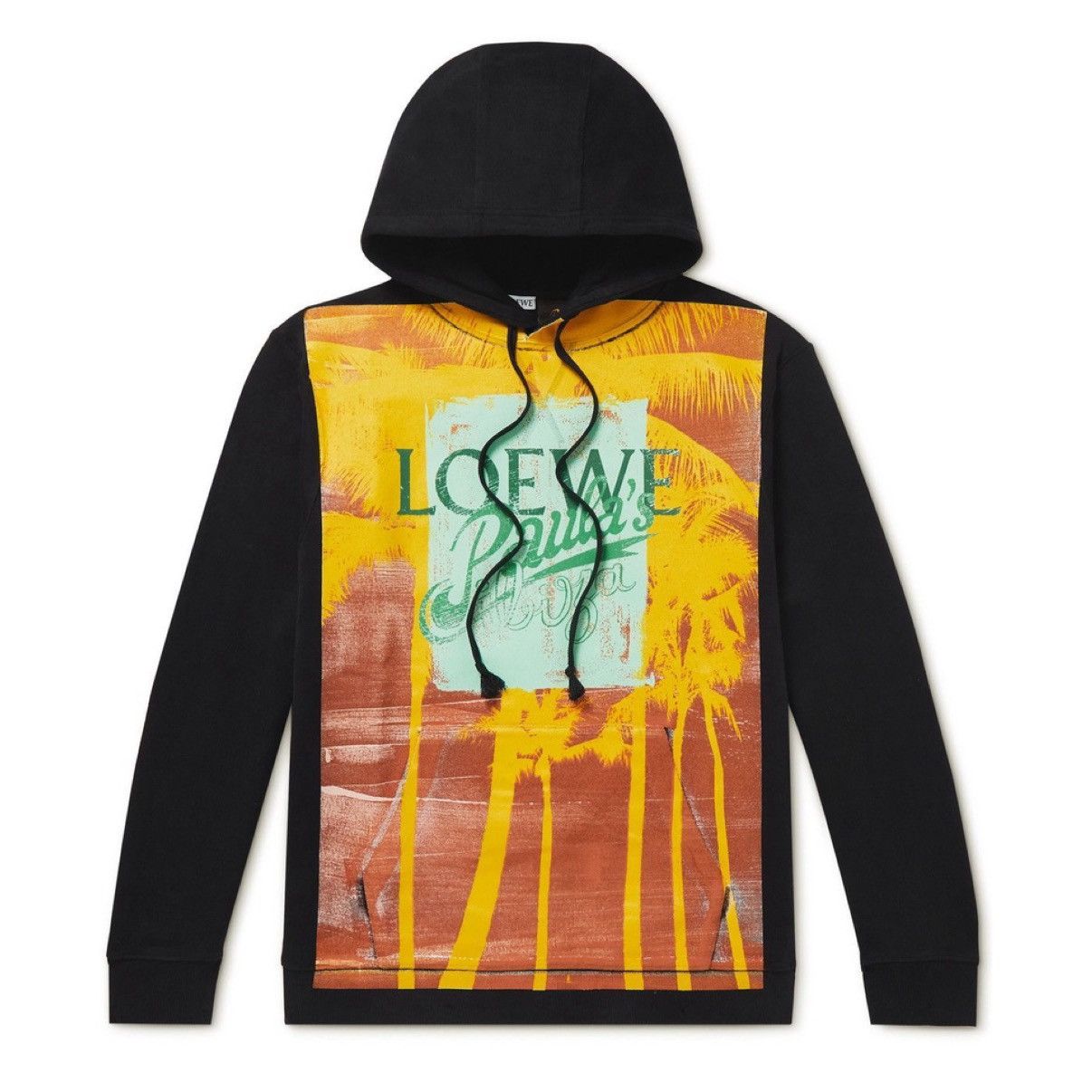 Loewe Loewe x Paula’s Ibiza Palm Print Logo Hoodie Graphic Black Size US XL / EU 56 / 4 - 1 Thumbnail