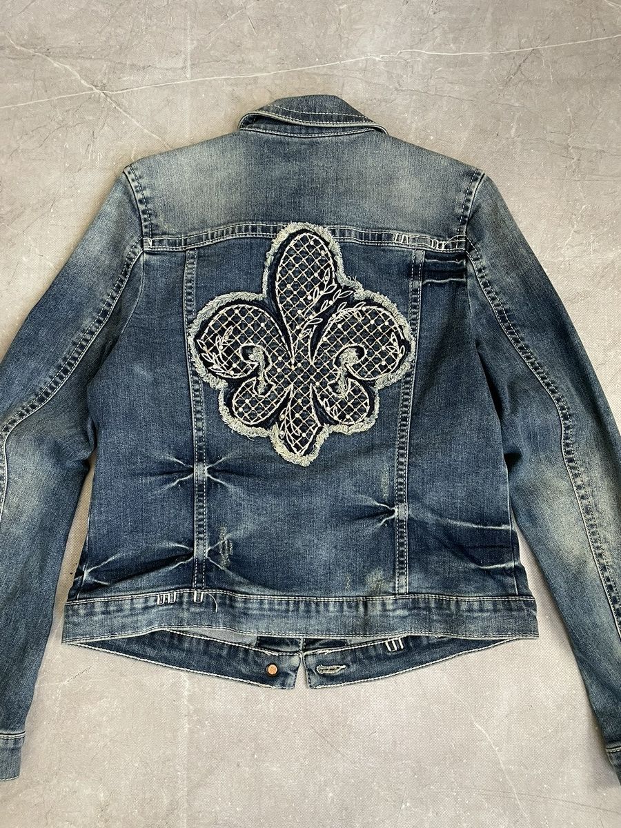 14th Addiction Affliction style Denim Jacket Blue Classic Fit Y2K gothic Size US M / EU 48-50 / 2 - 7 Thumbnail