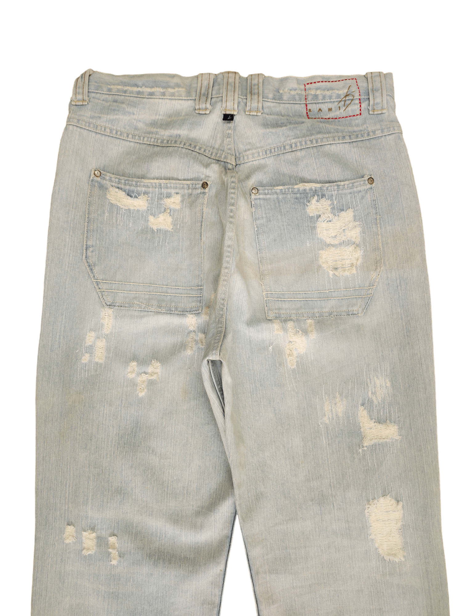 Karl Kani Karl Kani Distreesed Boro Sashiko Wide Leg Denim Baggy Jeans Size US 32 / EU 48 - 12 Thumbnail
