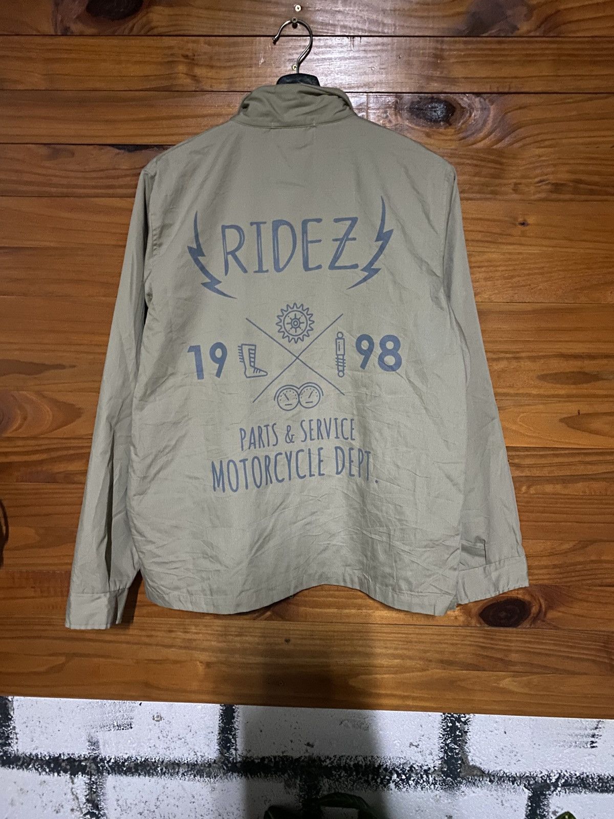 Japanese Brand RideZ Motorcycle Dept. Jacket “Est. 1998” Logo Print Size US M / EU 48-50 / 2 - 9 Thumbnail