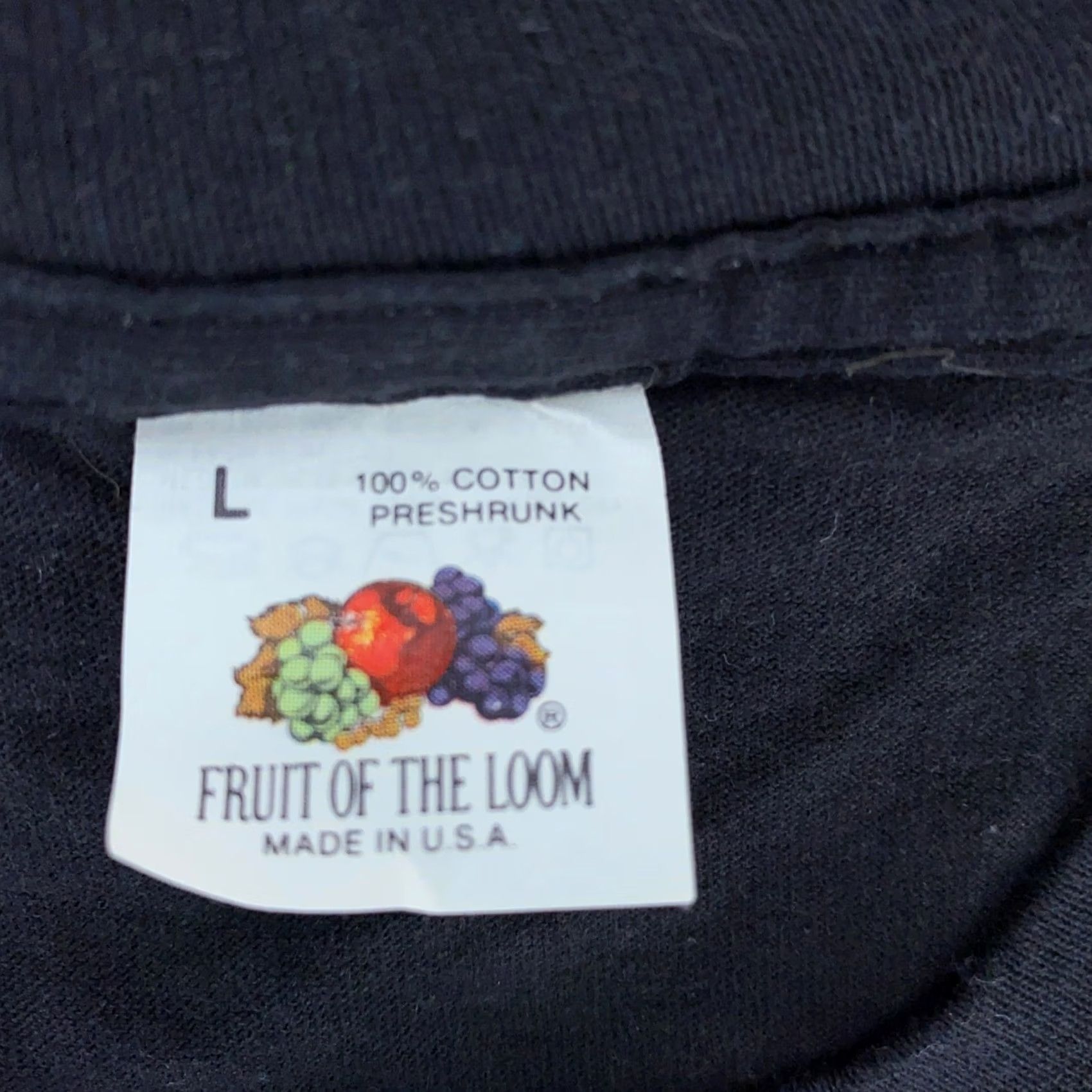 Fruit Of The Loom VINTAGE Fruit of the Loom Pocket T-Shirt Mens M Black 90s Retro Cotton Short Sleeve Crew Neck Size US M / EU 48-50 / 2 - 6 Thumbnail