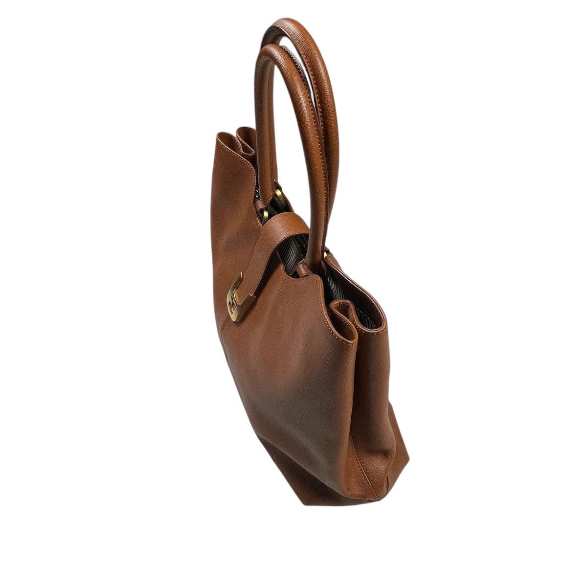 Fendi × Leather Fendi Brown Leather Chameleon Shopping Tote Bag Luxury Size ONE SIZE - 2 Thumbnail