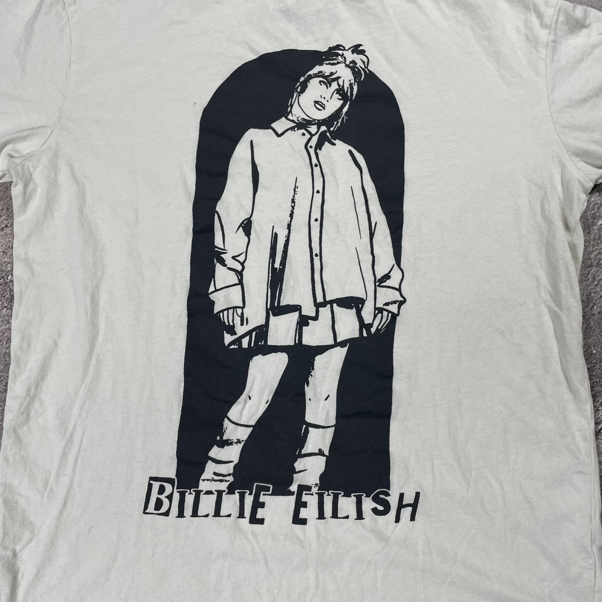 Vintage Vintage Y2K Billie Eilish Graphic Tee Grunge Streetwear L Size US L / EU 52-54 / 3 - 5 Thumbnail
