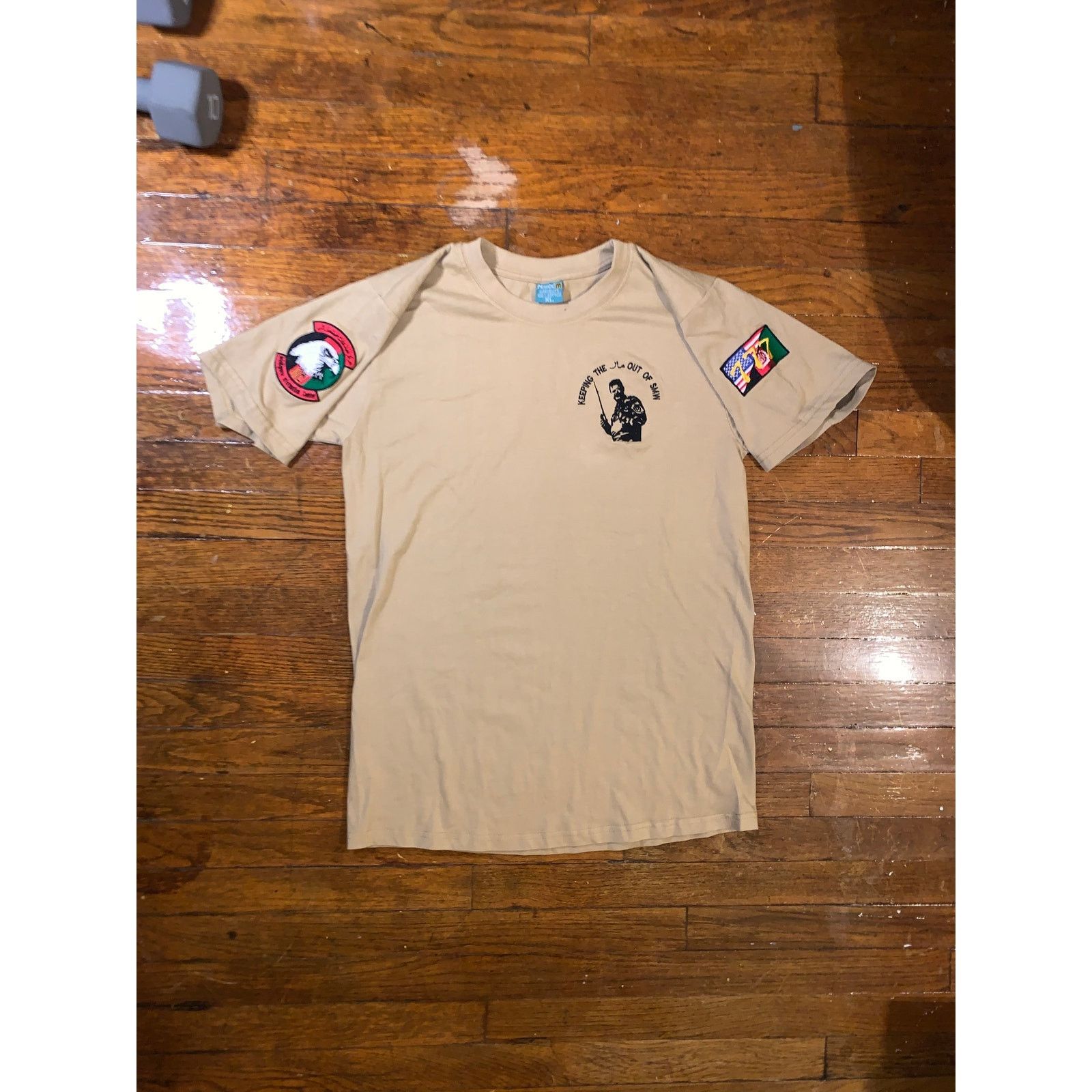 Vintage 777 Special Mission Wing T Shirt XL Tan Afghan US Military Size US XL / EU 56 / 4 - 8 Thumbnail